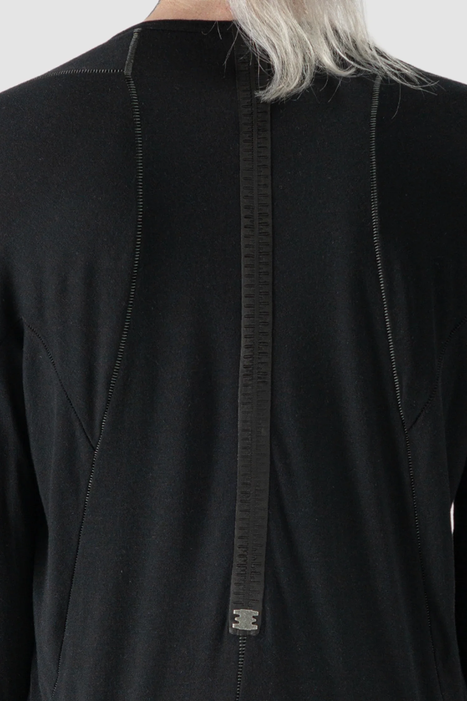 Black Cashmere Blend Raglan Long Sleeve T-Shirt - Image 4