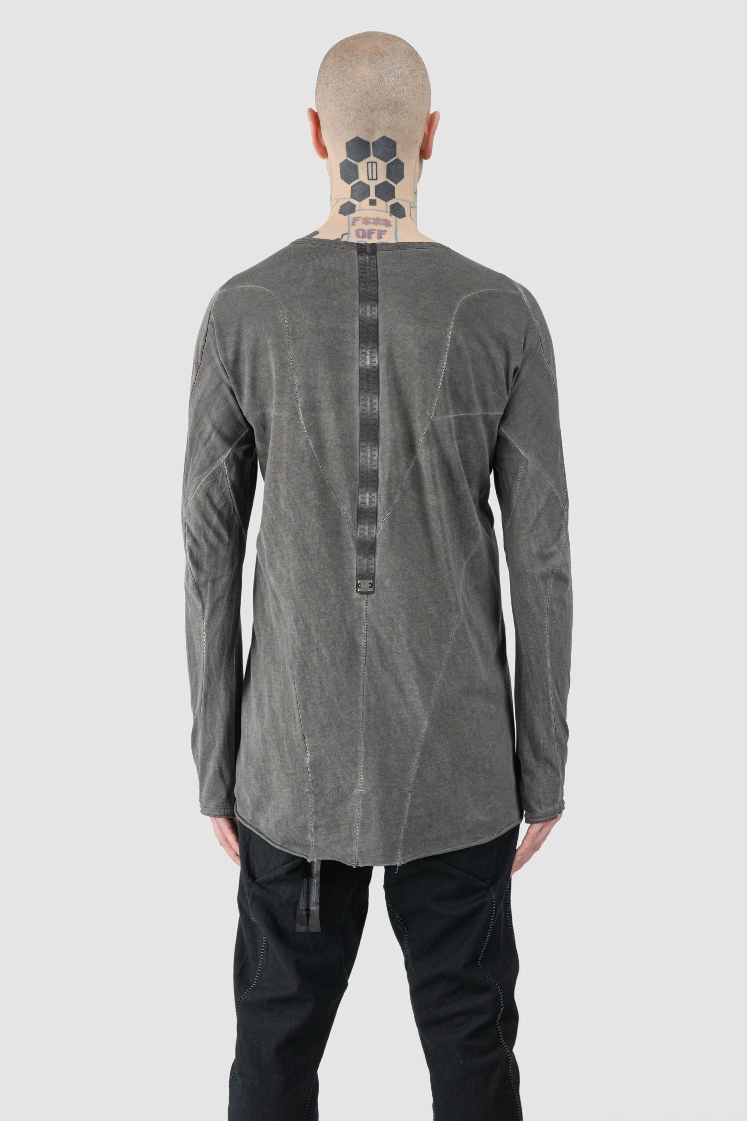 Grey Organic Cotton Raglan Long Sleeve - Image 4