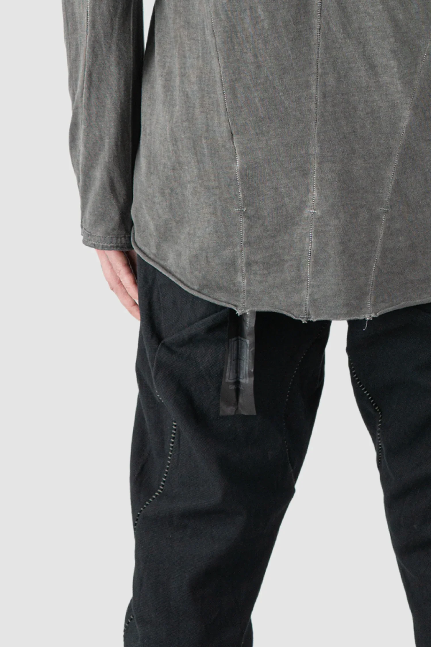 Grey Organic Cotton Raglan Long Sleeve - Image 6