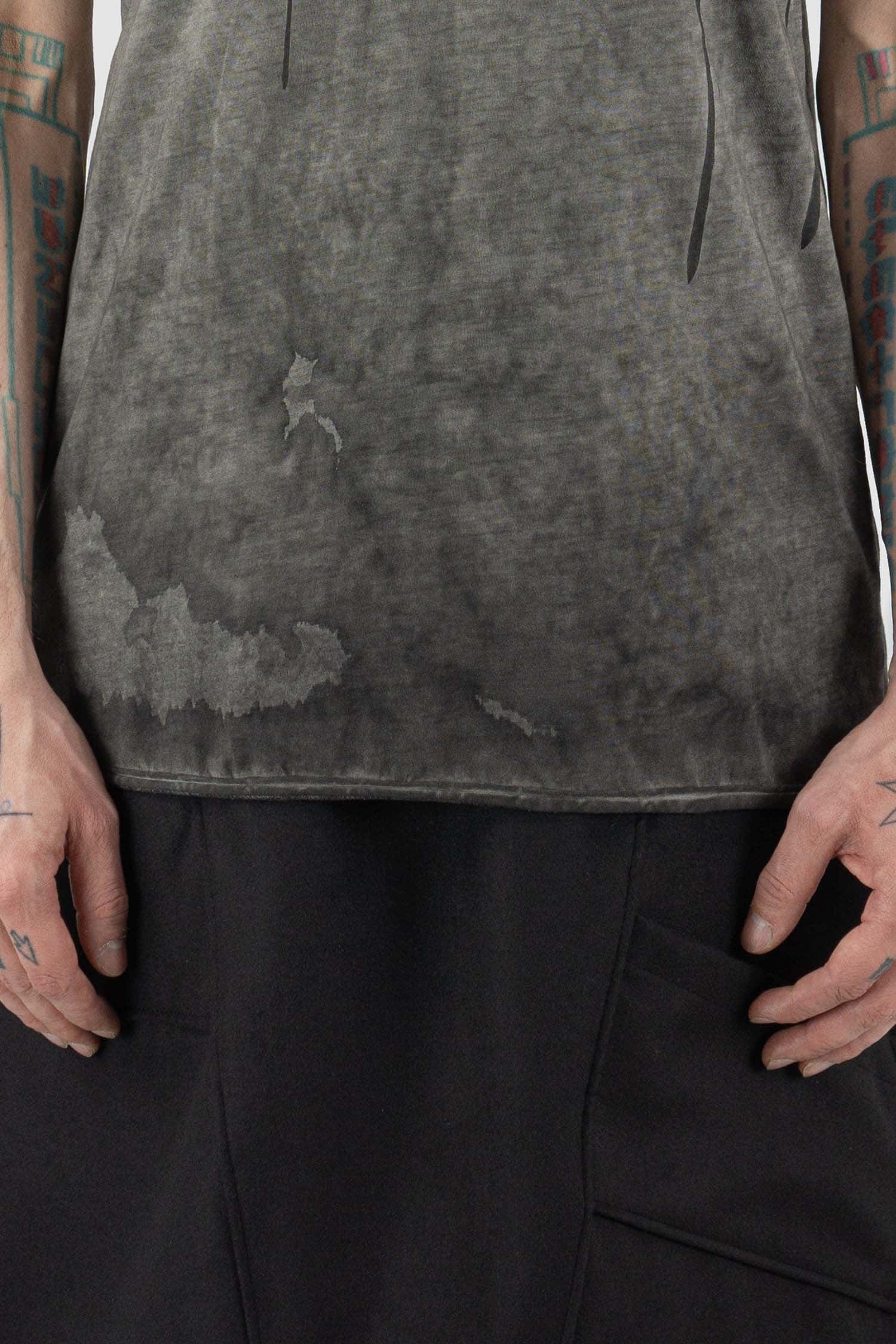 Grey Object Dyed T-Shirt - Image 4