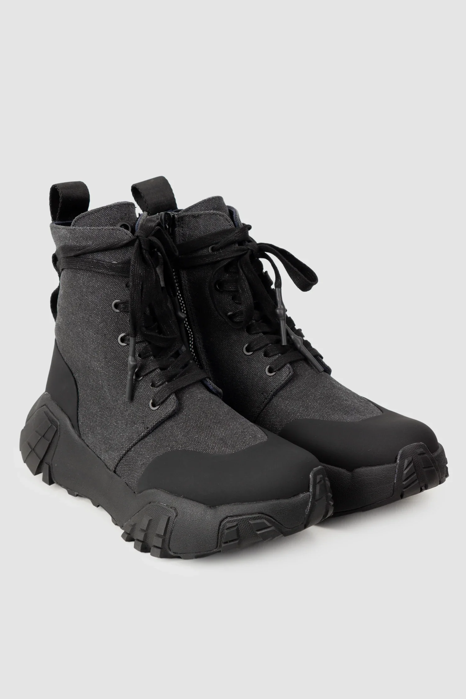 Black Canvas Mongrel Ankle Boots
