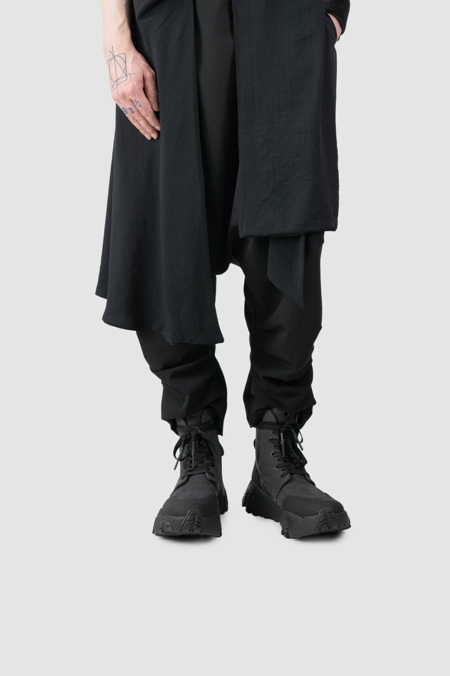 Black Canvas Mongrel Ankle Boots - Image 10