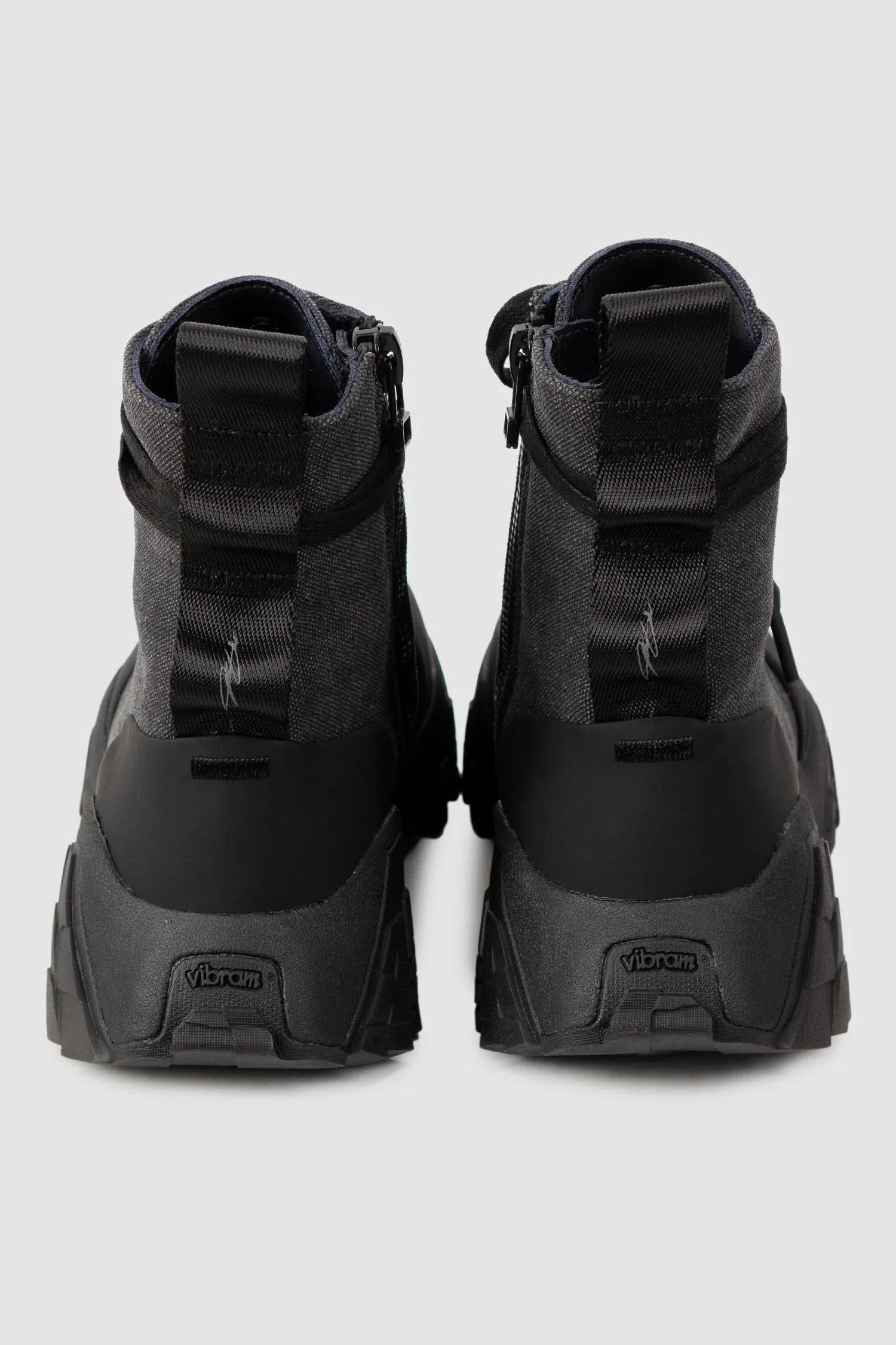 Black Canvas Mongrel Ankle Boots - Image 4