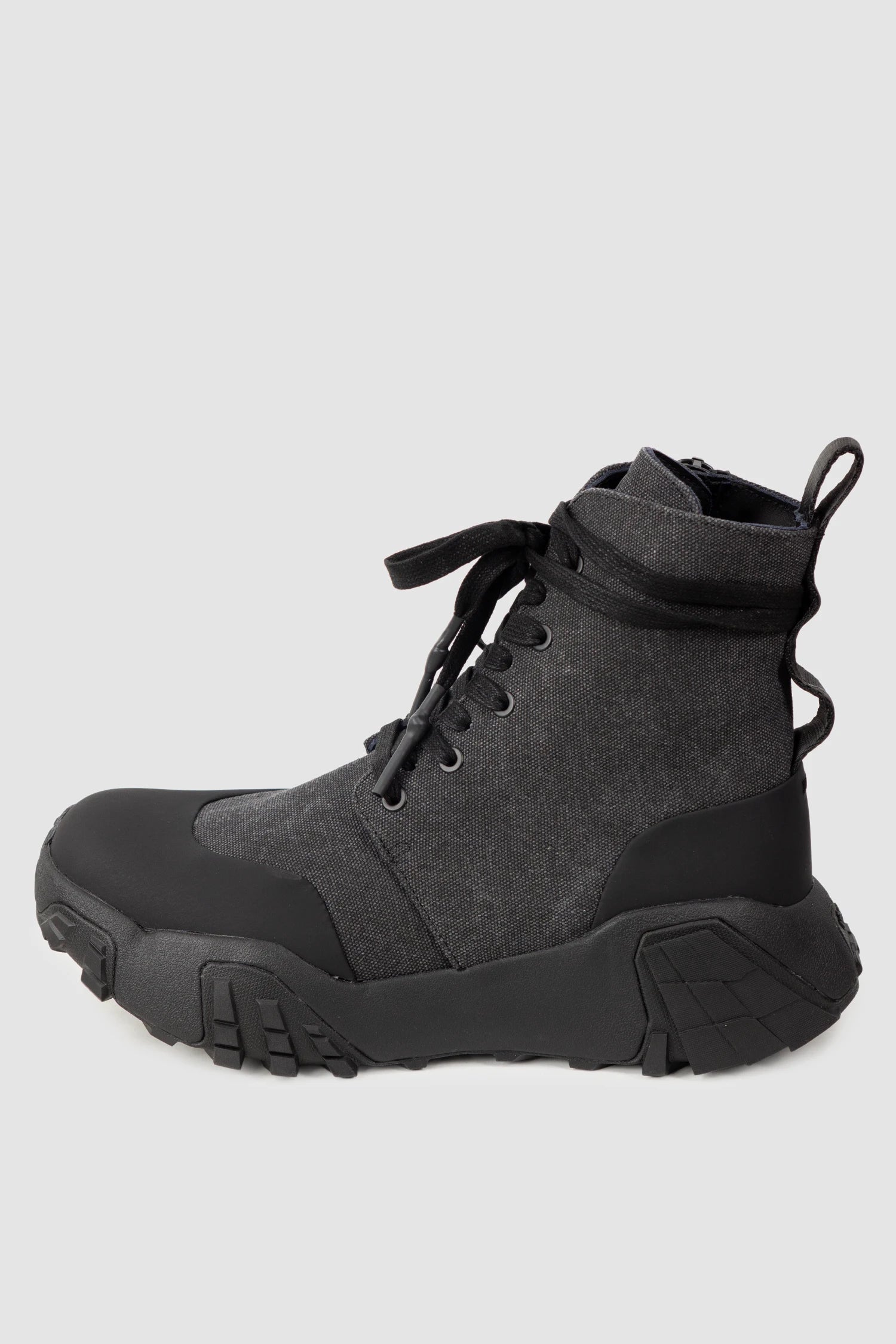 Black Canvas Mongrel Ankle Boots - Image 6