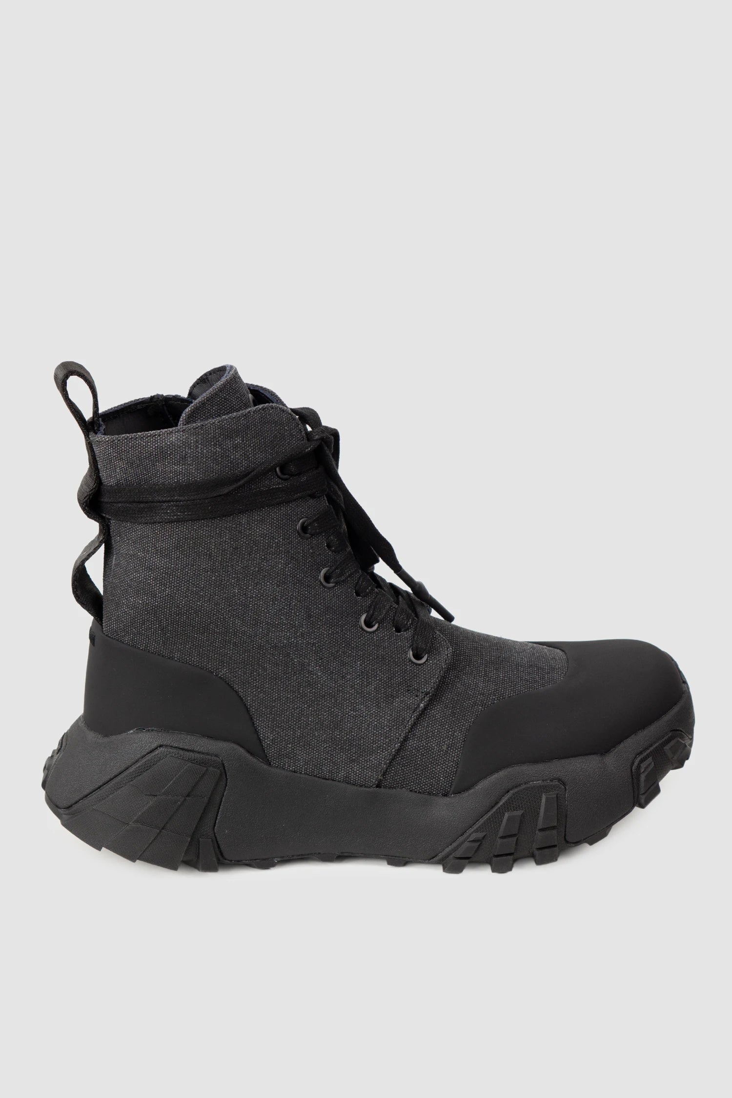 Black Canvas Mongrel Ankle Boots - Image 8