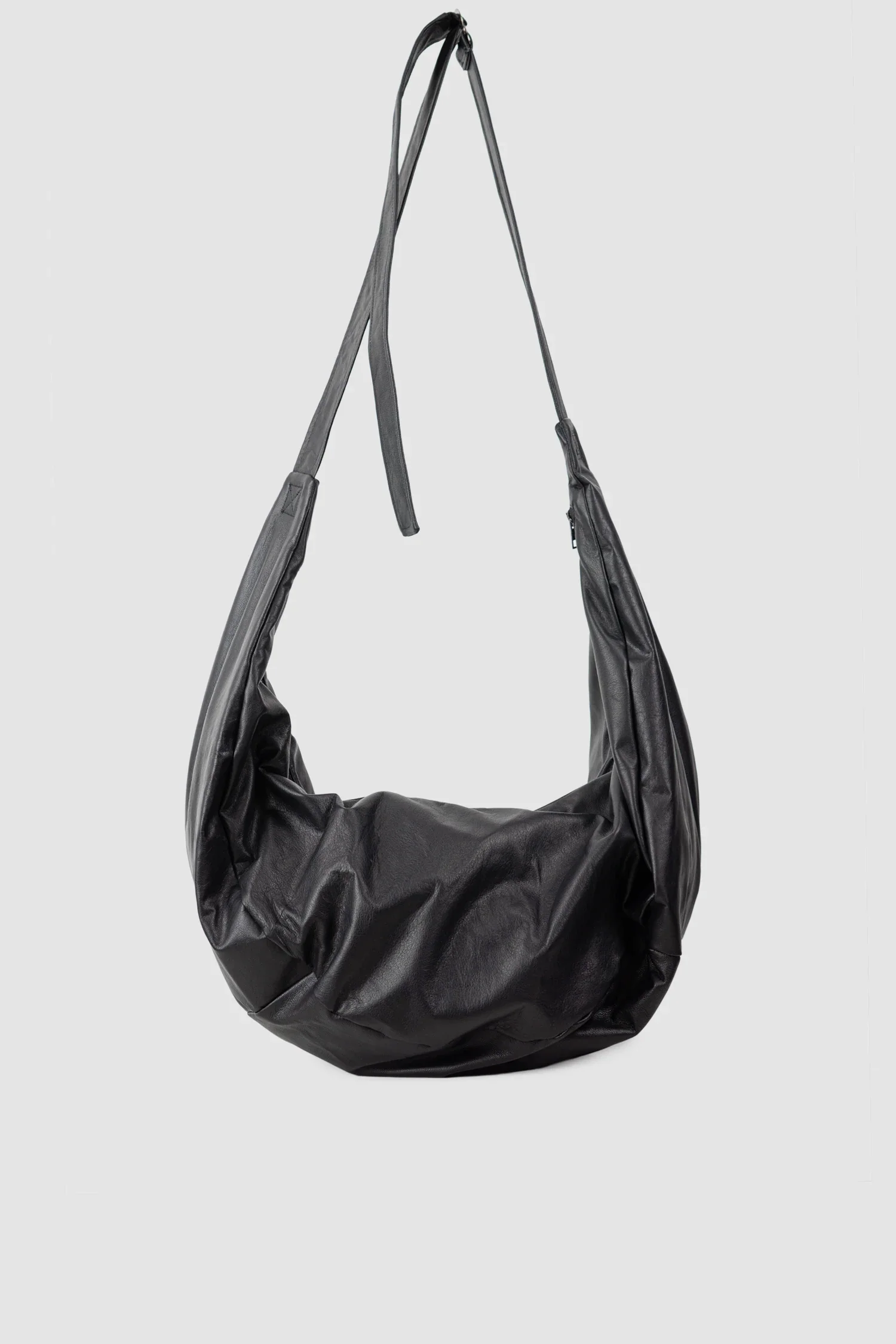 Black Nappa Leather Sling Bag