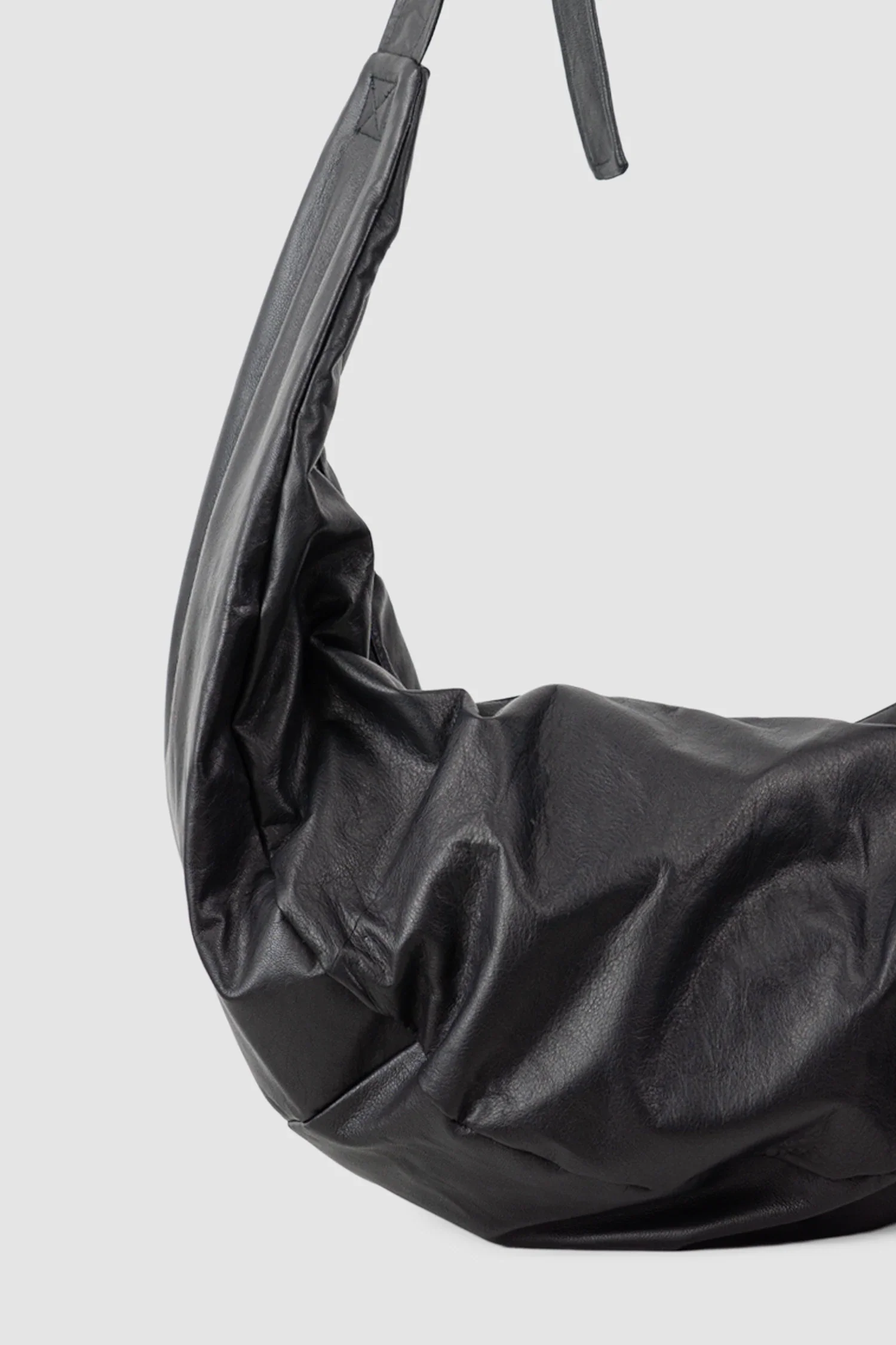Black Nappa Leather Sling Bag - Image 6