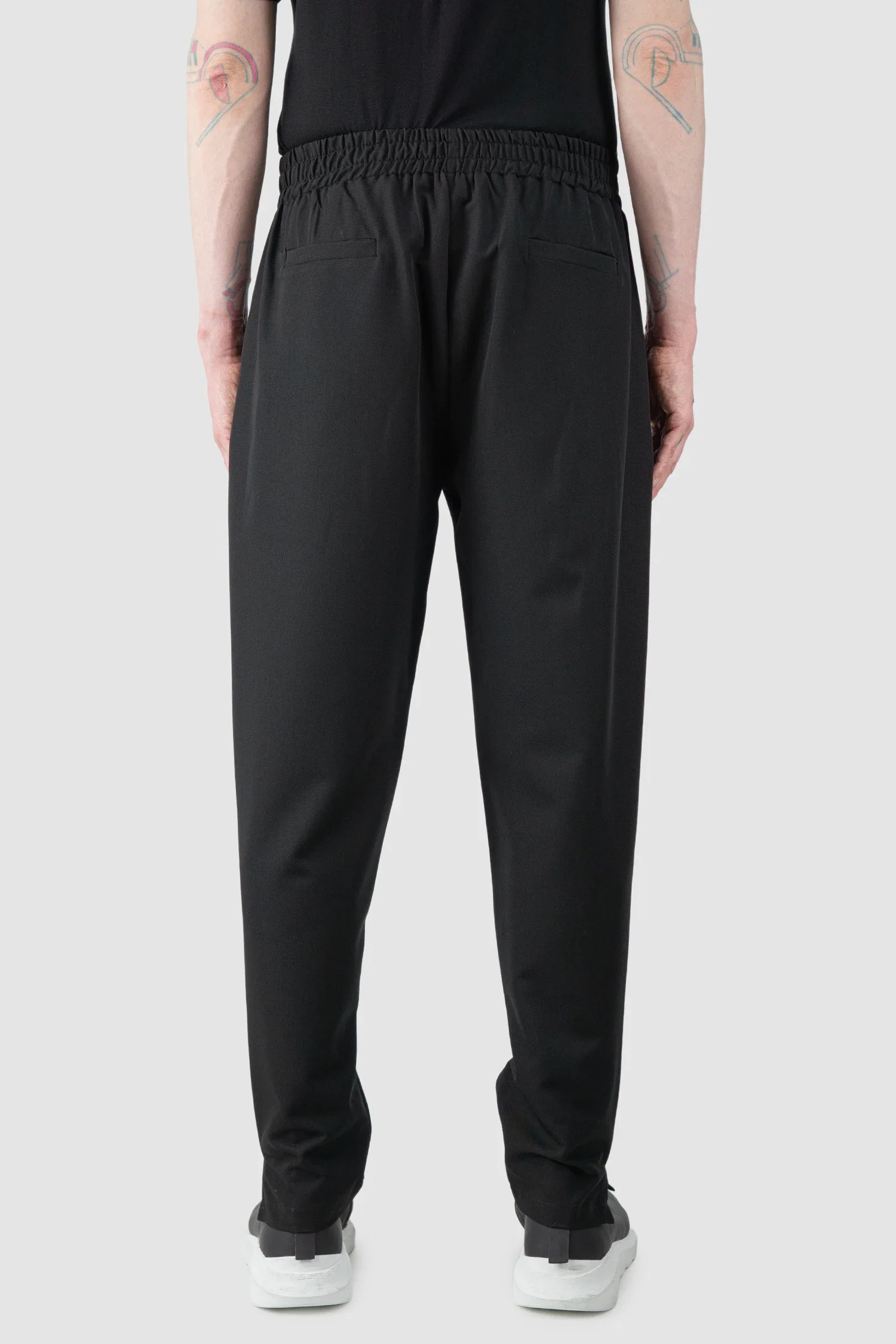 Black Tuxedo Stretch Trousers - Image 5