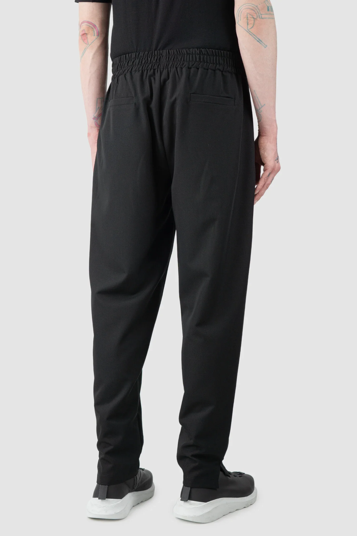 Black Tuxedo Stretch Trousers - Image 6