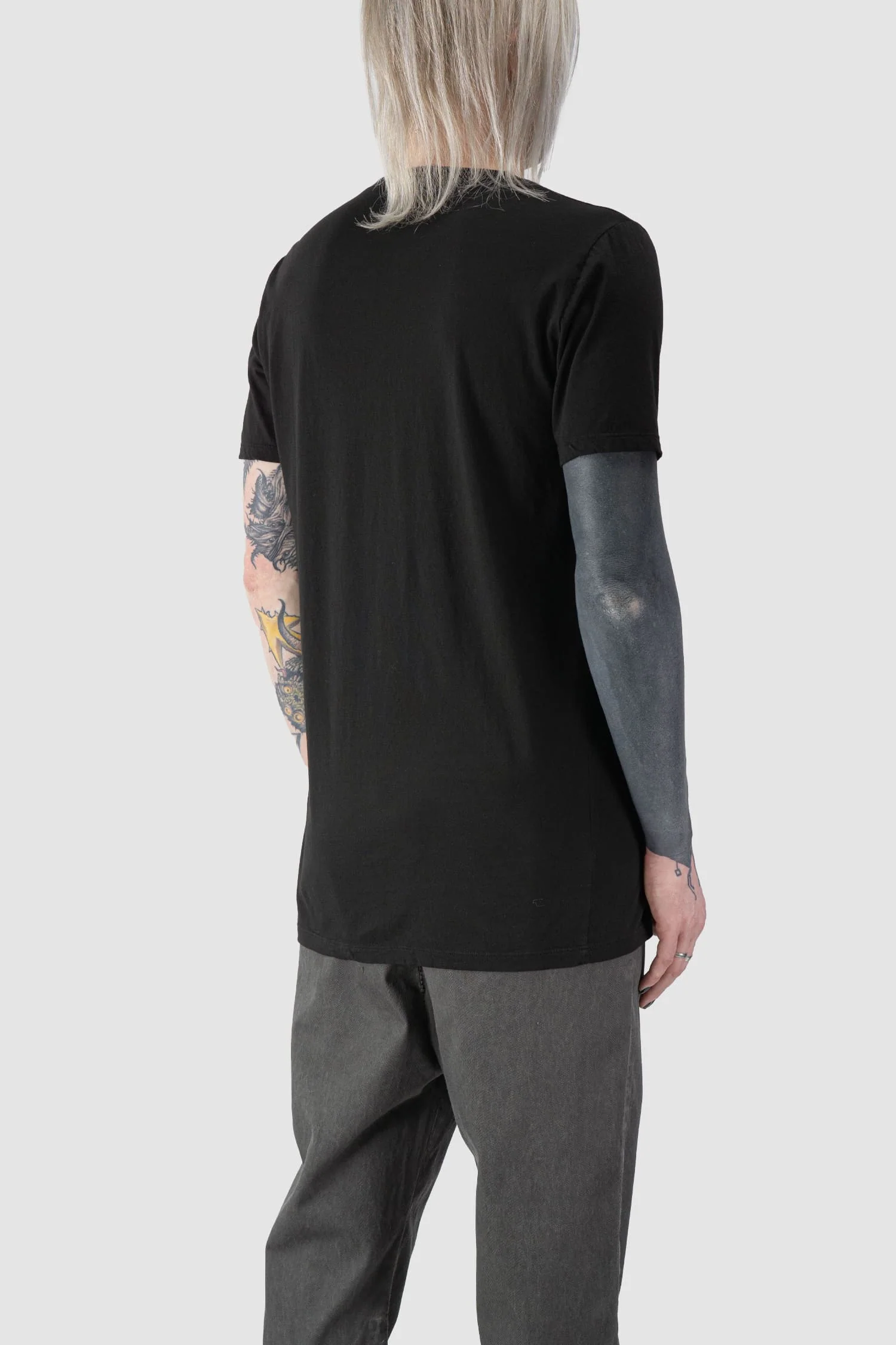 Black Short Sleeve Basic T-Shirt - Image 5