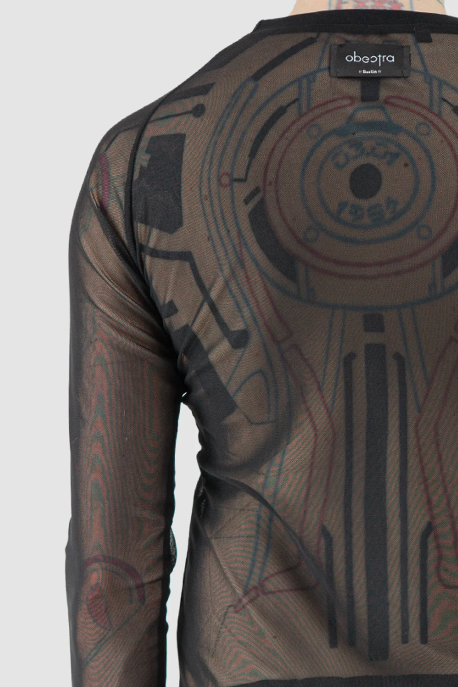 Black Mesh Raglan Long Sleeve - Image 5