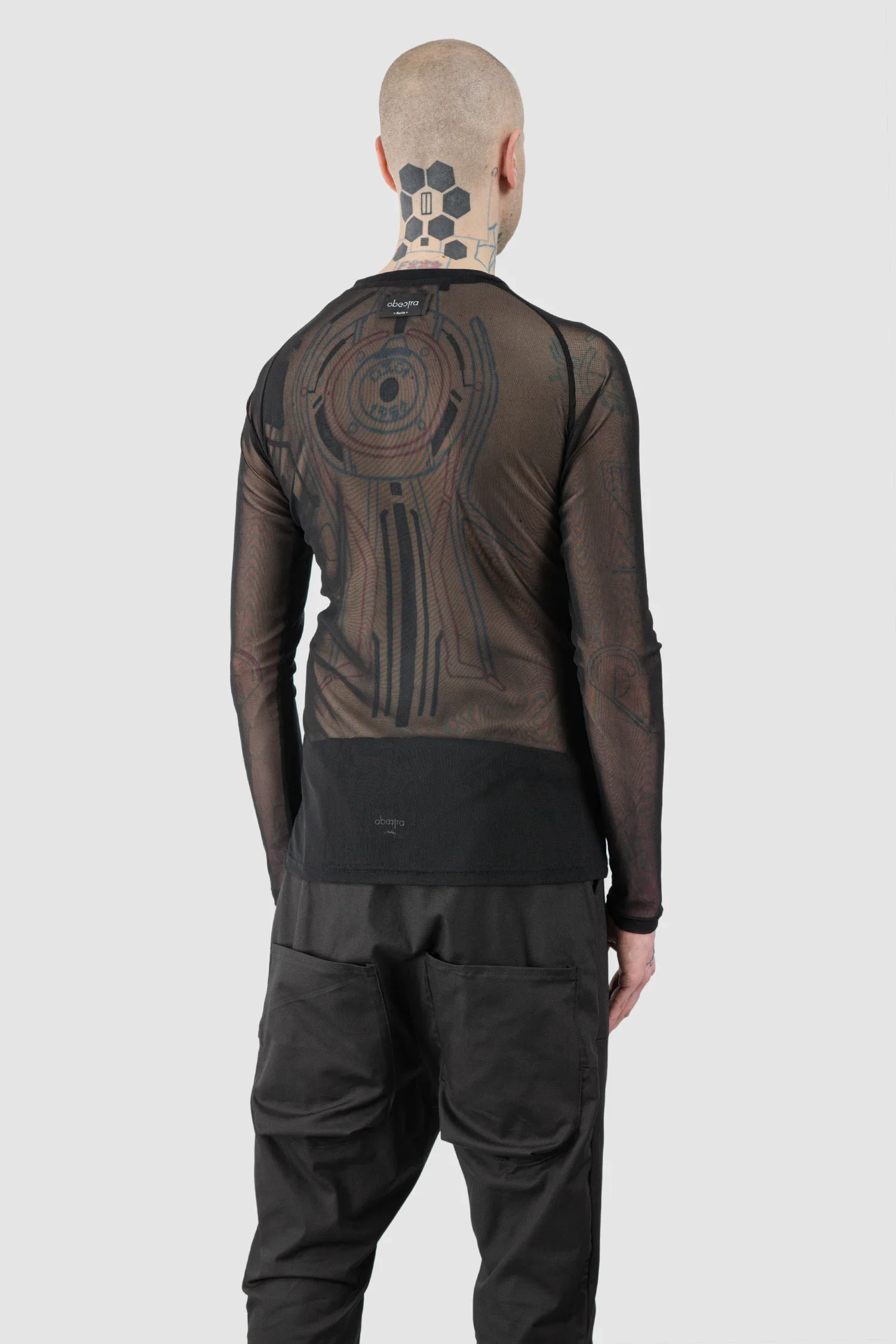 Black Mesh Raglan Long Sleeve - Image 6