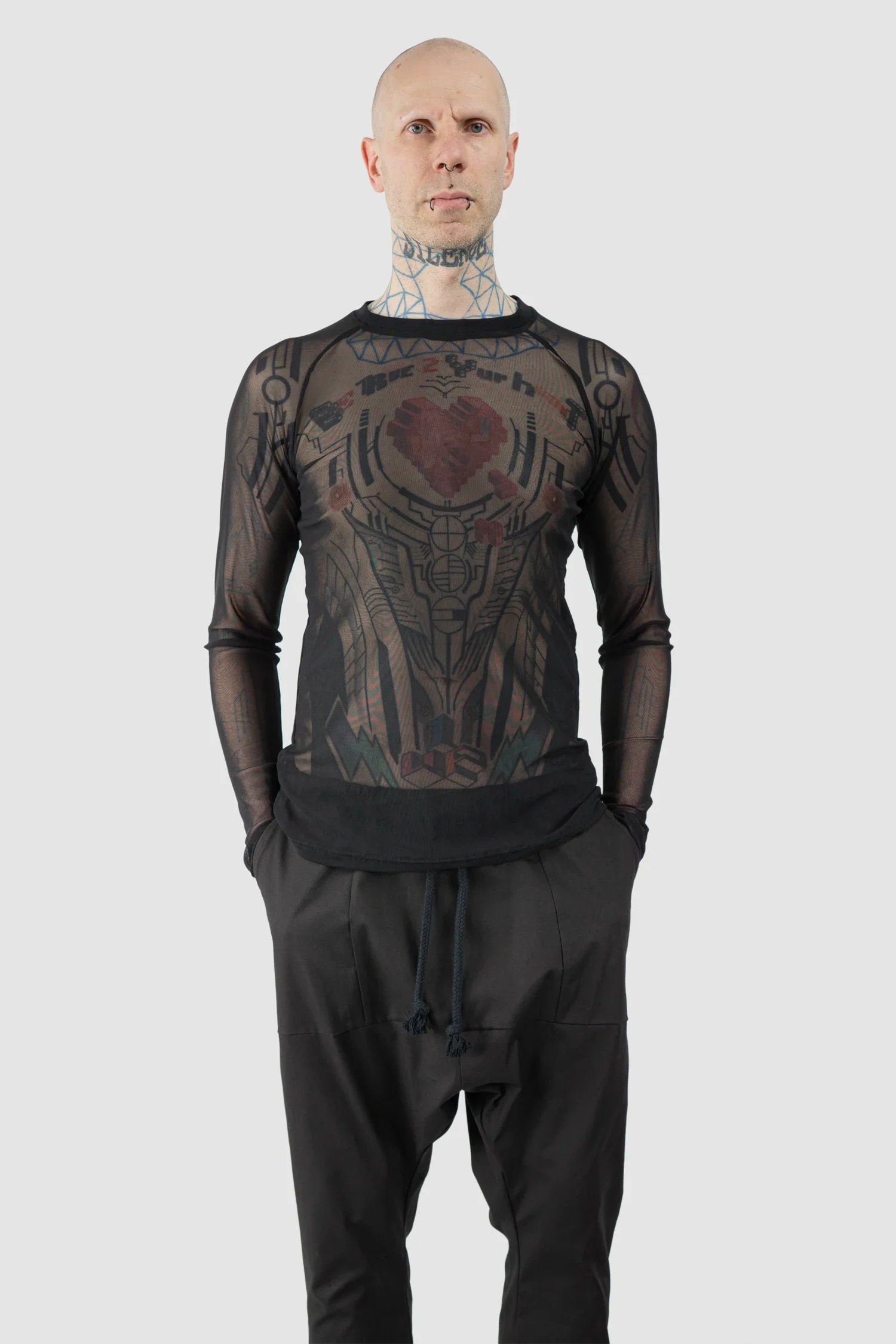 Black Mesh Raglan Long Sleeve - Image 7