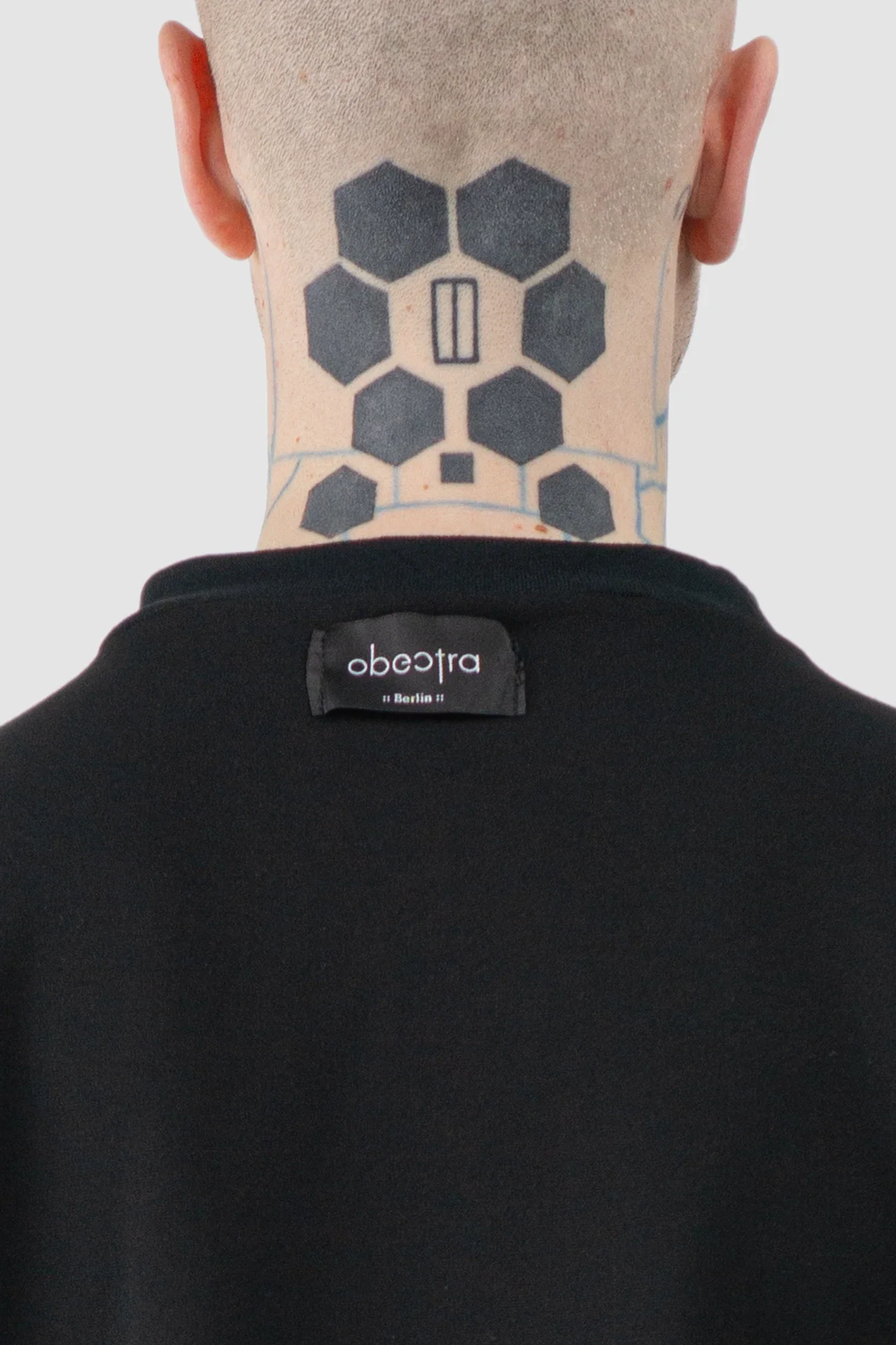 Black Oversized Shoulder Panel Viscose T-Shirt - Image 5