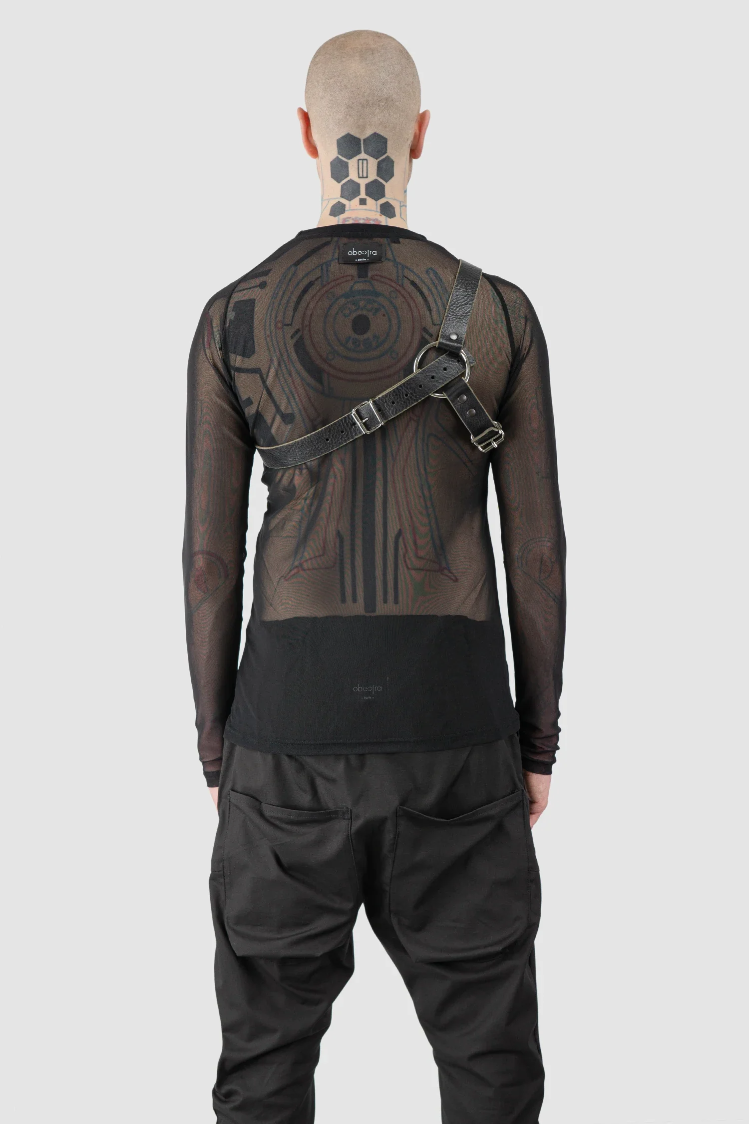 Black Y Leather Harness - Image 3
