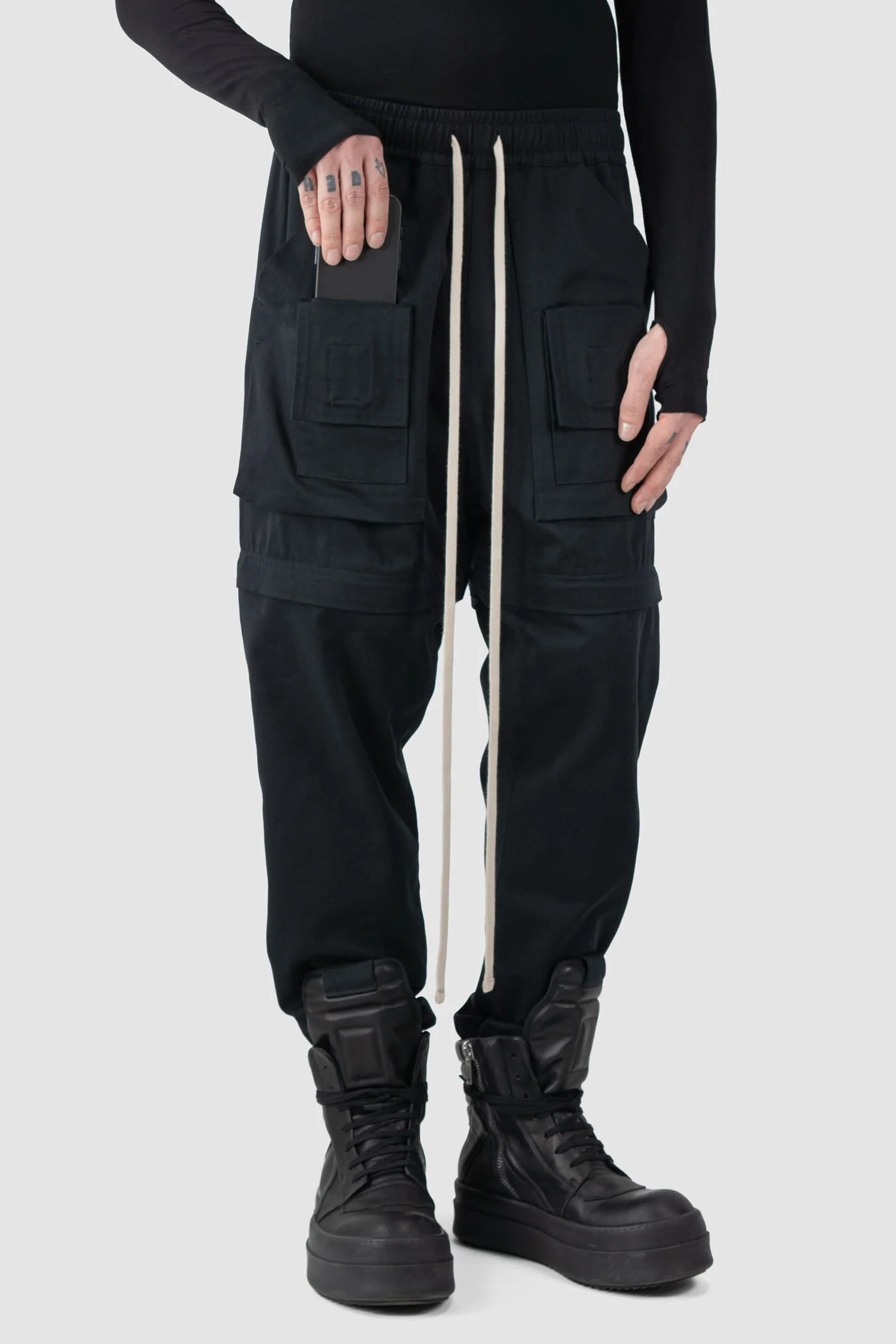 Black Convertible Transform Pants - Image 7