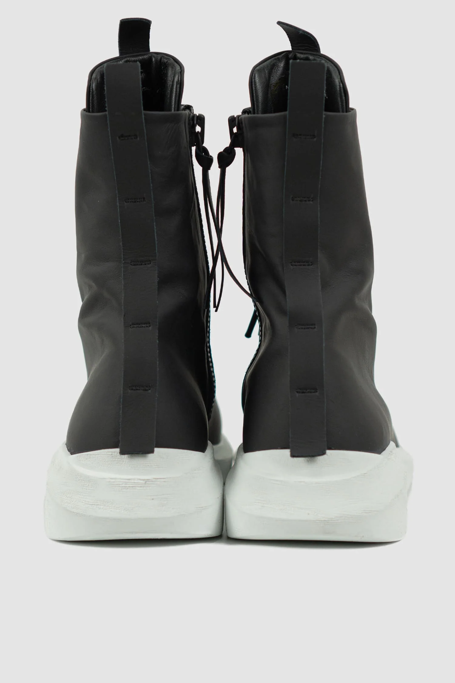 Black Matte Calf Leather Parachute Lacing Sneaker - Image 4
