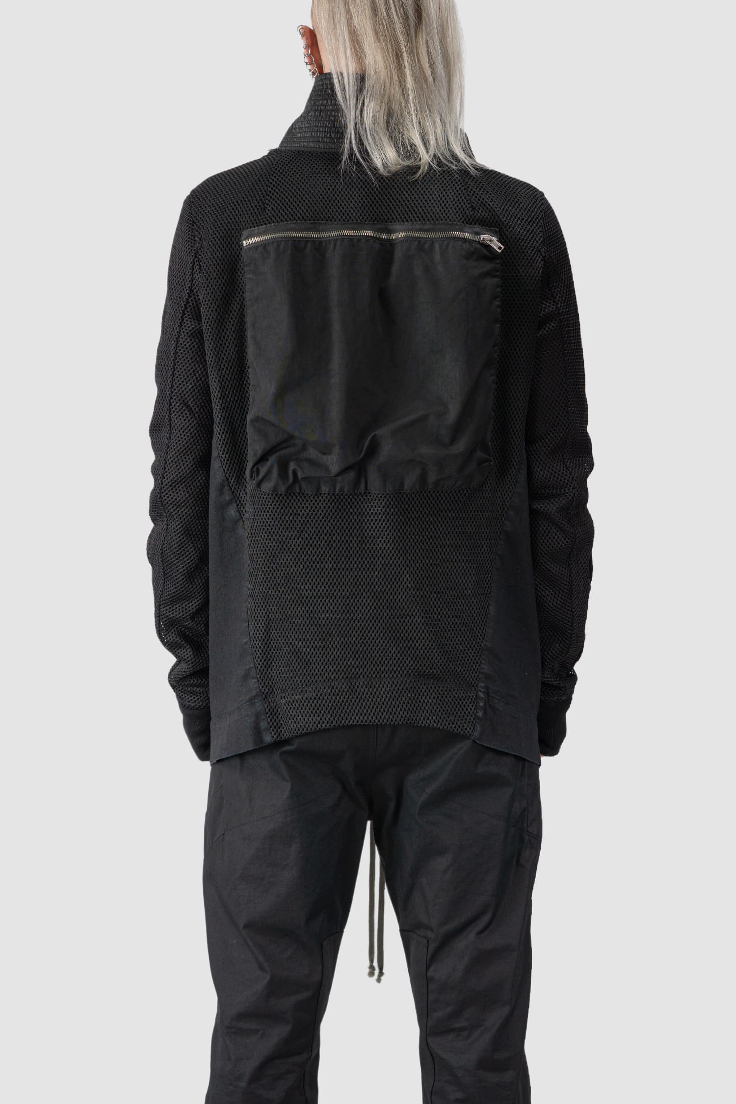 Rick Owens DRKSHDW - Waxed Denim & Perforated Exploder Jacket - Image 4