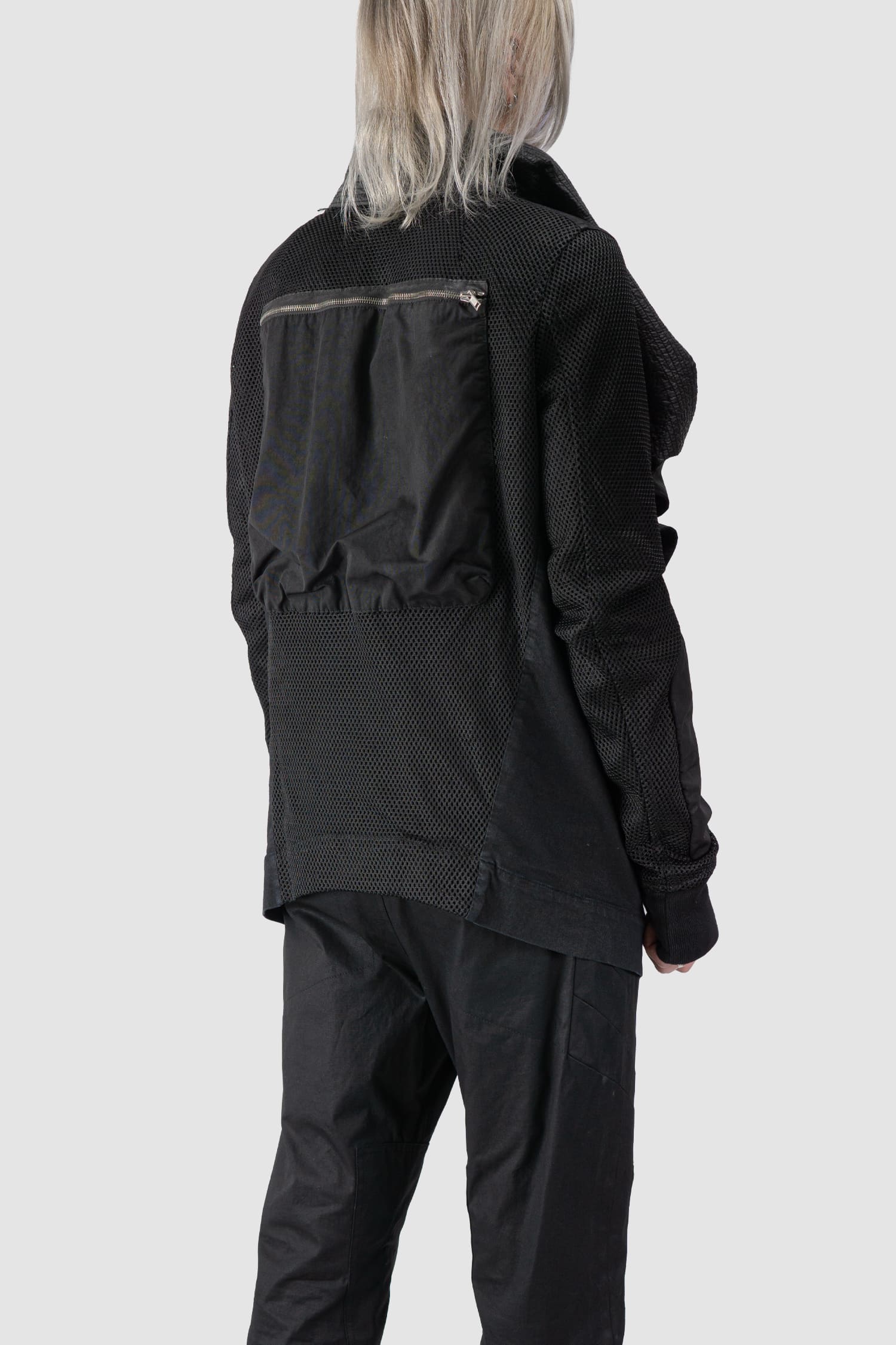 Rick Owens DRKSHDW - Waxed Denim & Perforated Exploder Jacket - Image 6