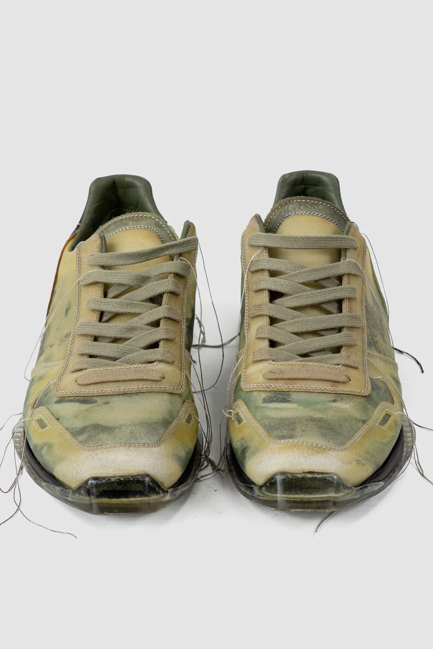 Rick Owens - Translucent Leather Low-Top Trainer Sneakers - Image 3
