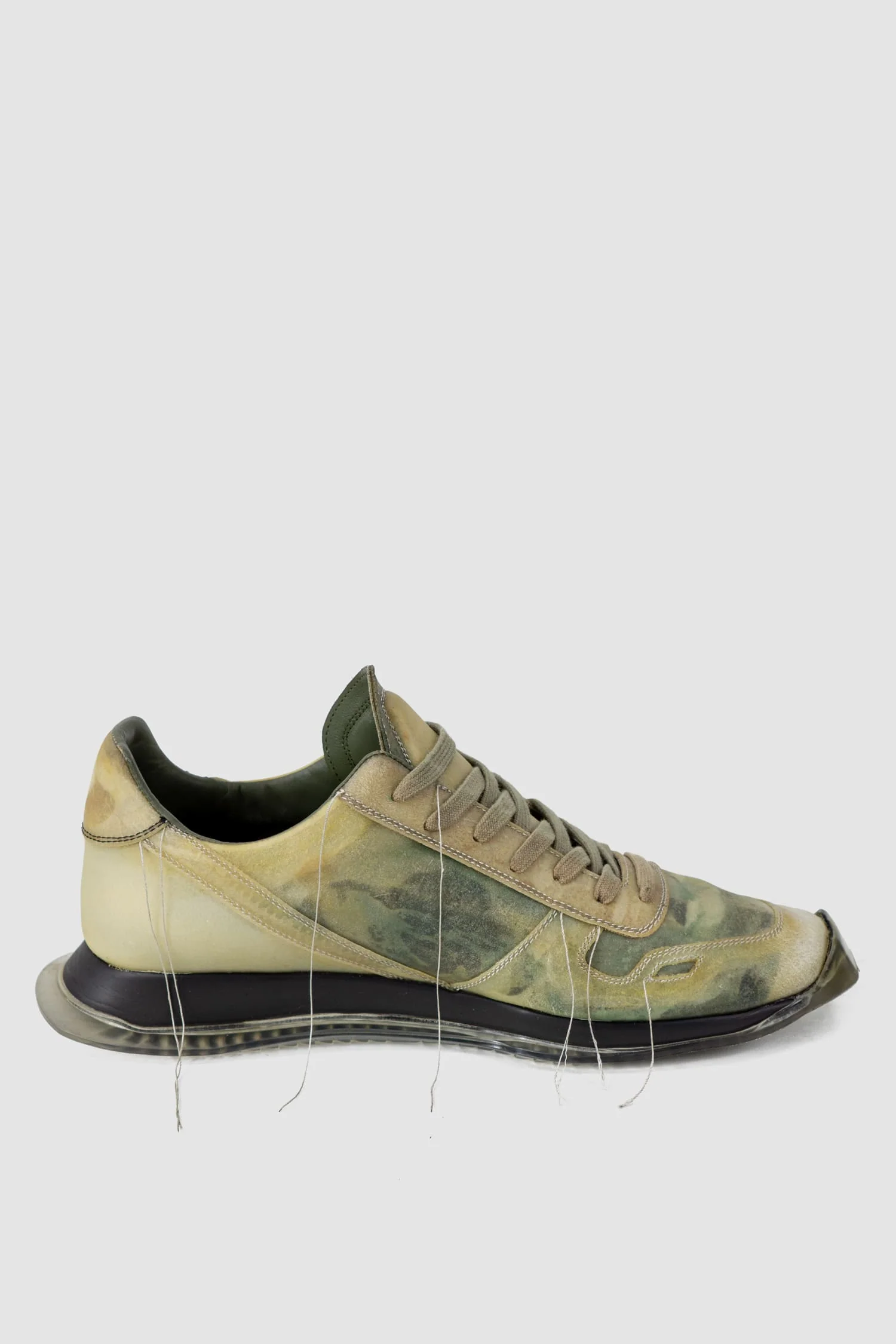 Rick Owens - Translucent Leather Low-Top Trainer Sneakers - Image 5