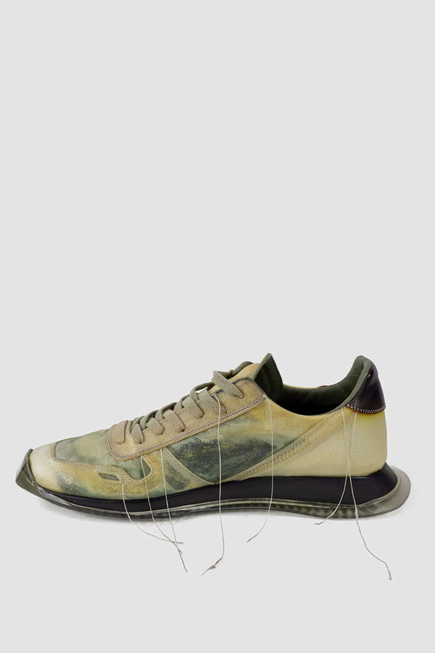 Rick Owens - Translucent Leather Low-Top Trainer Sneakers - Image 8