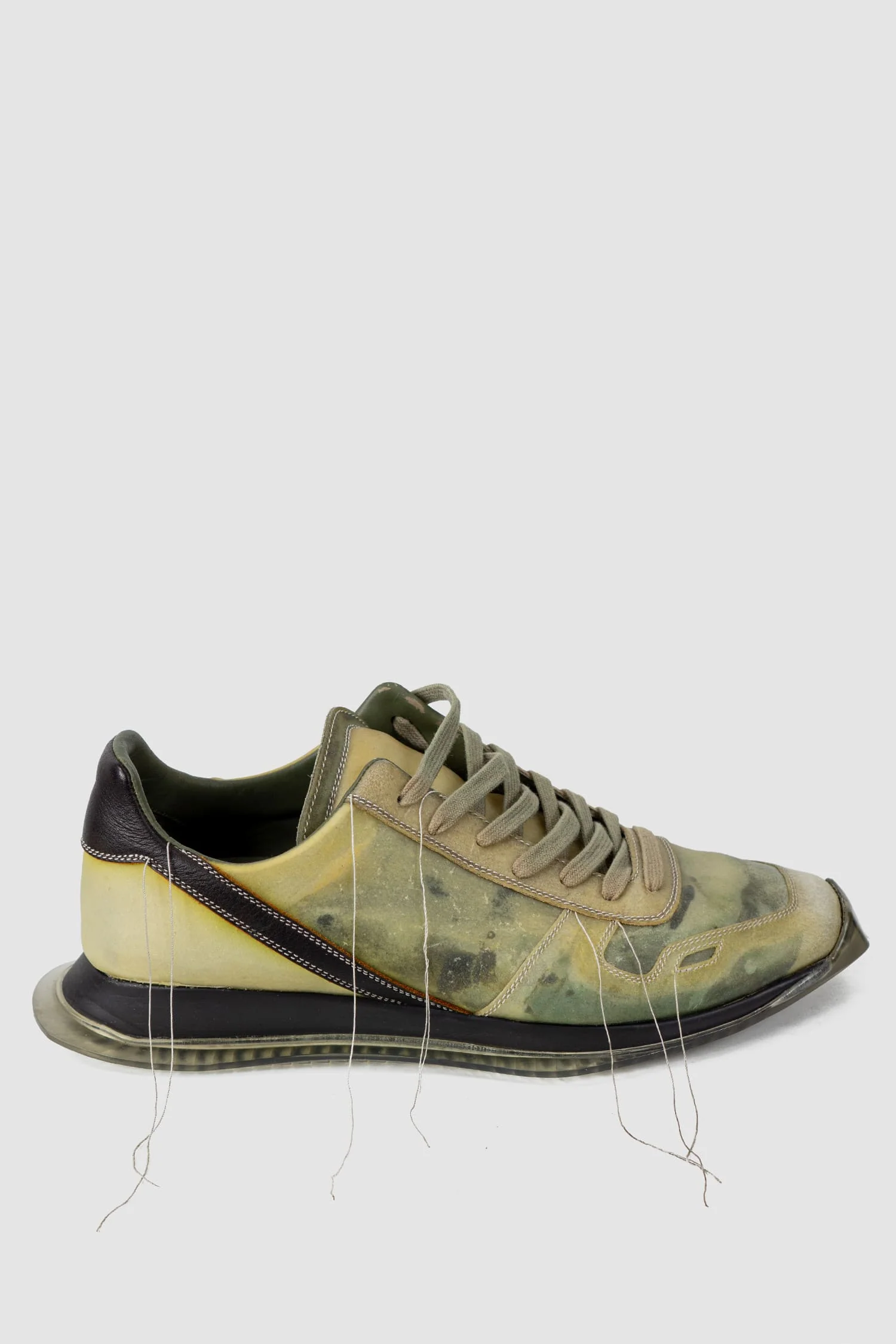 Rick Owens - Translucent Leather Low-Top Trainer Sneakers - Image 9