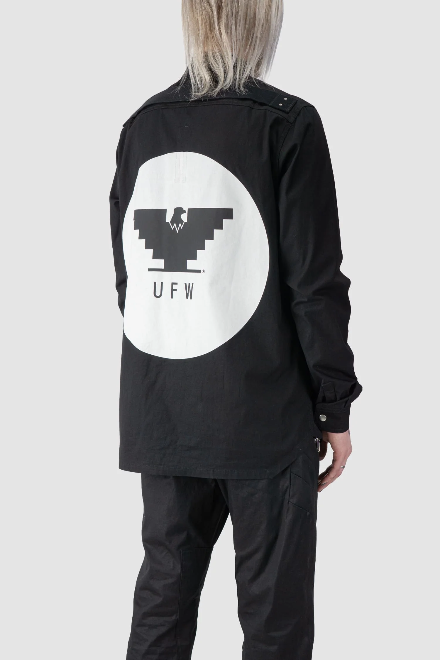 Rick Owens - Woven “UFW” Printed Cotton Overshirt - Image 5