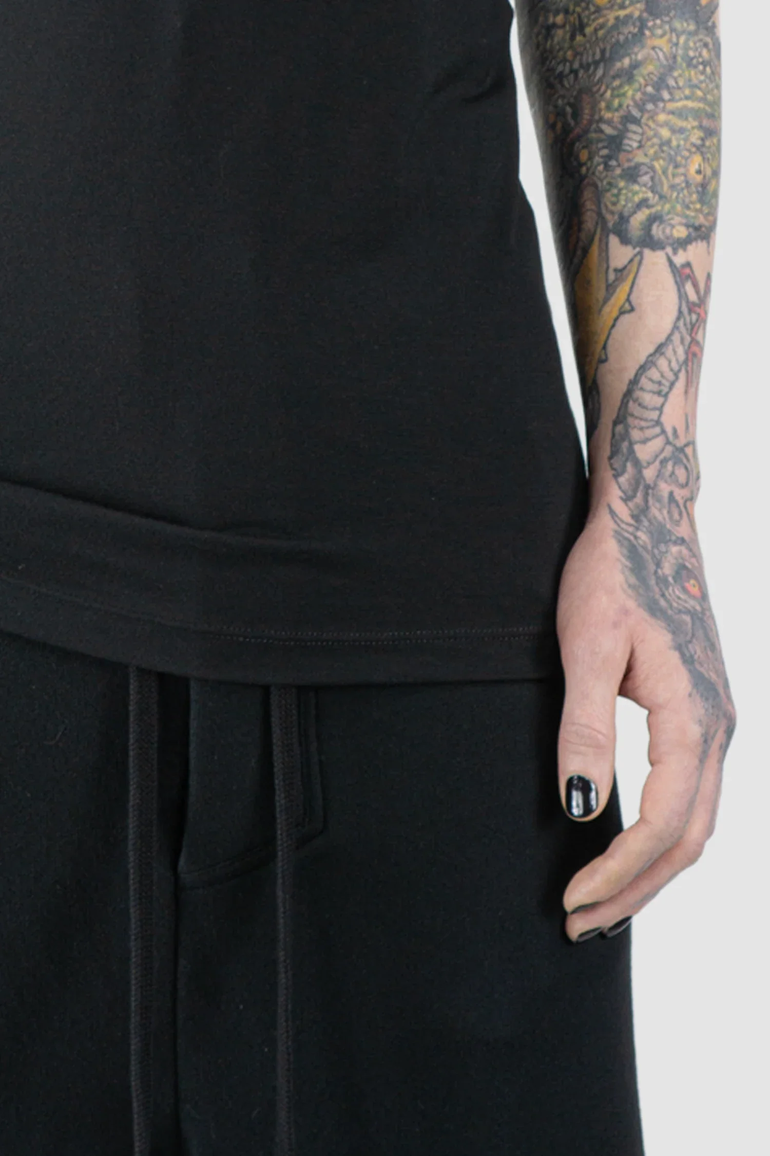 Black Modal Blend Jersey T-Shirt - Image 3