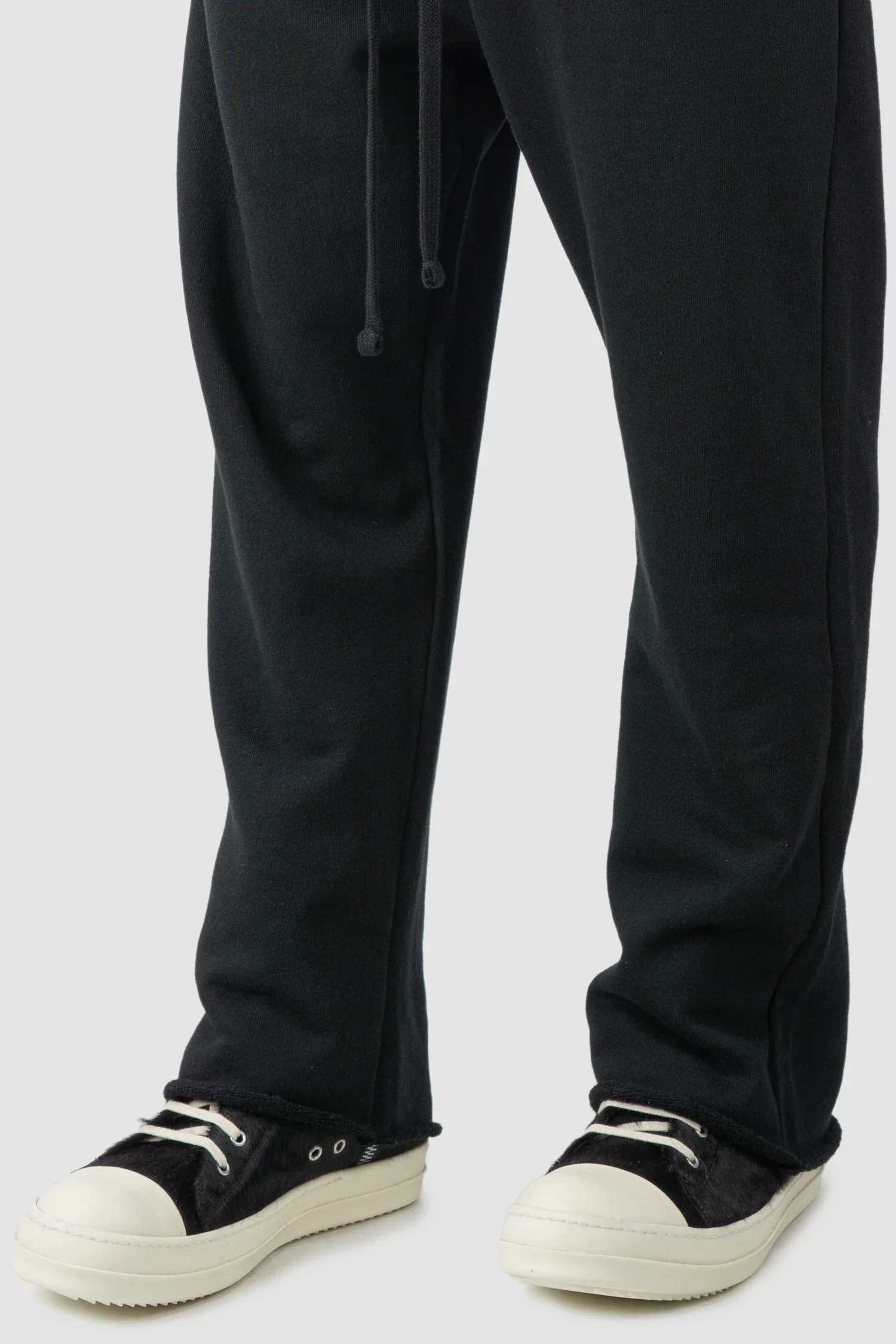 Black Relaxed Low Crotch Sweat Trousers - Image 3