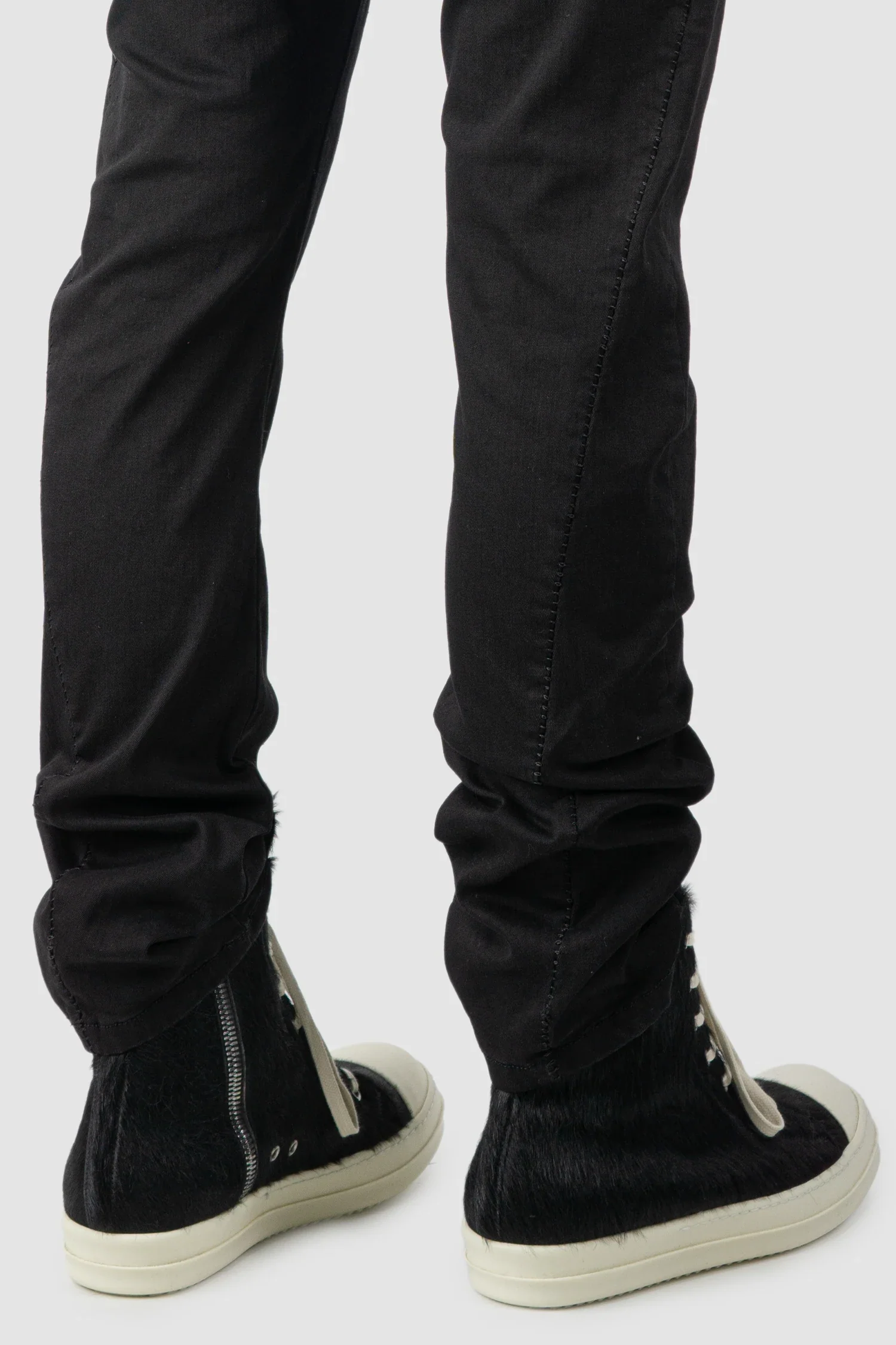 Black Stretch Cotton Denim Trousers - Image 7