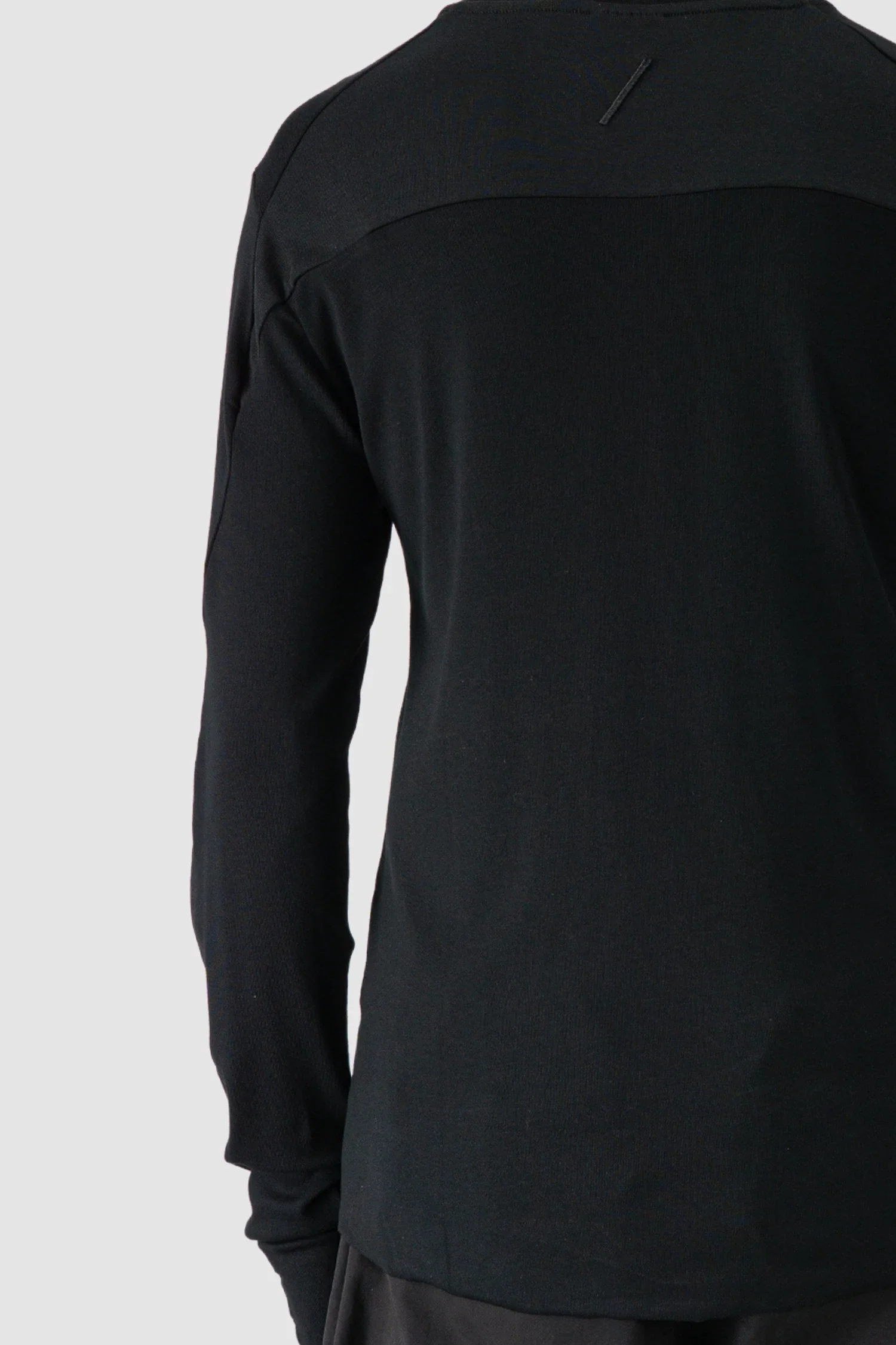 Black Viscose Mix Longsleeve Shirt - Image 5