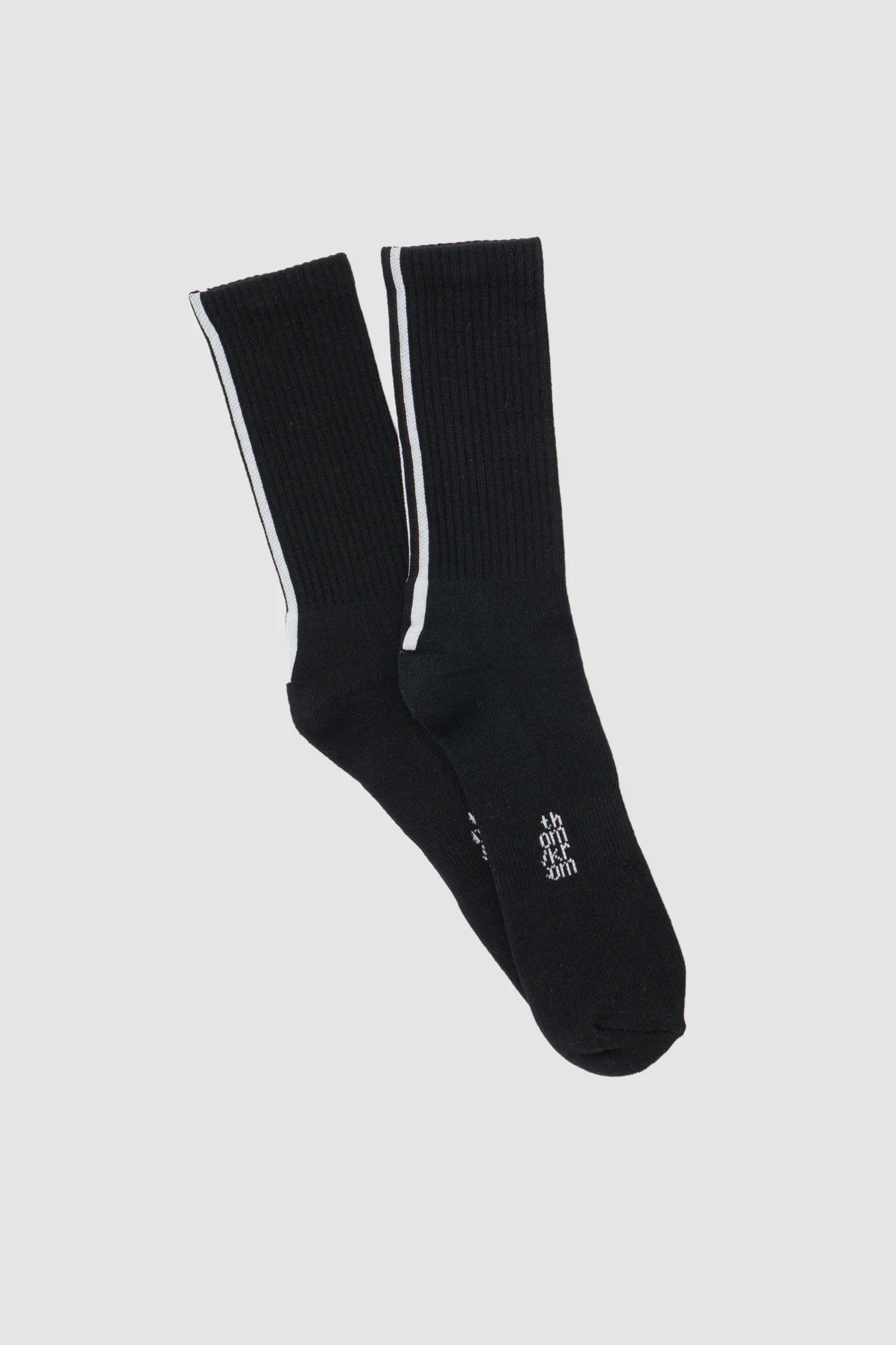 Black Contrast Stripe Organic Cotton Socks
