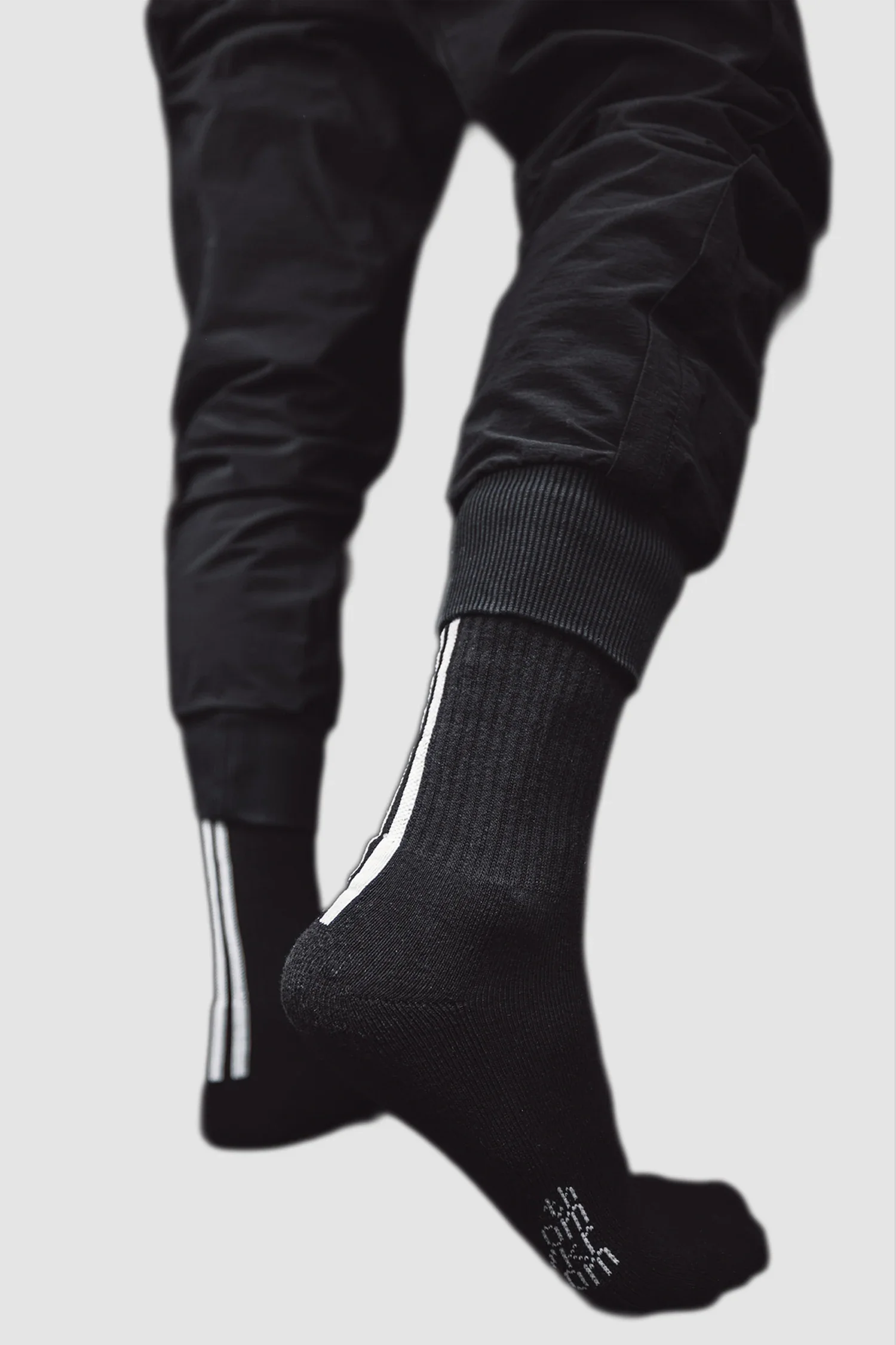 Black Contrast Stripe Organic Cotton Socks - Image 6