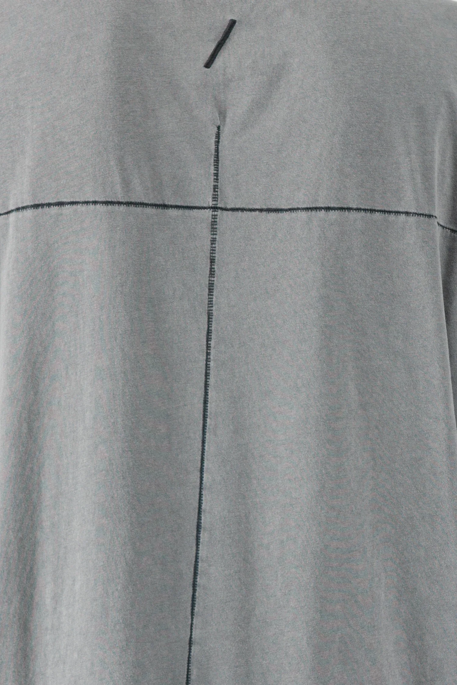 Grey Oversized Round Neck Tank Top - Image 4
