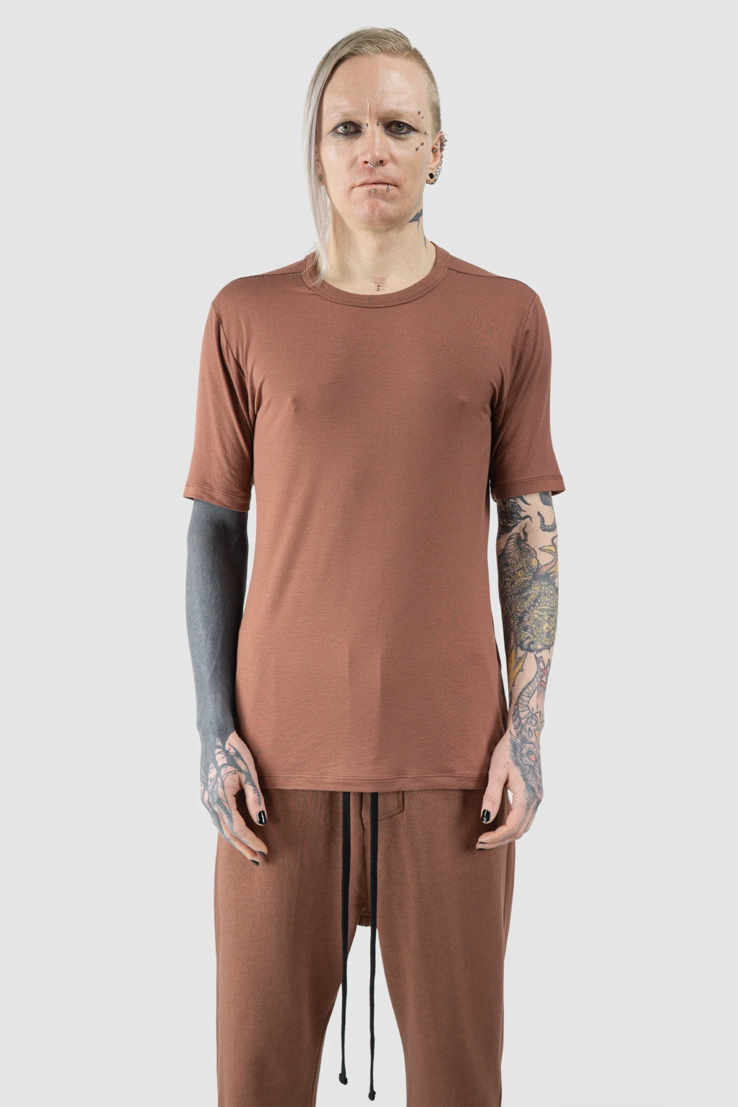 Red Modal Stretch Jersey T-Shirt