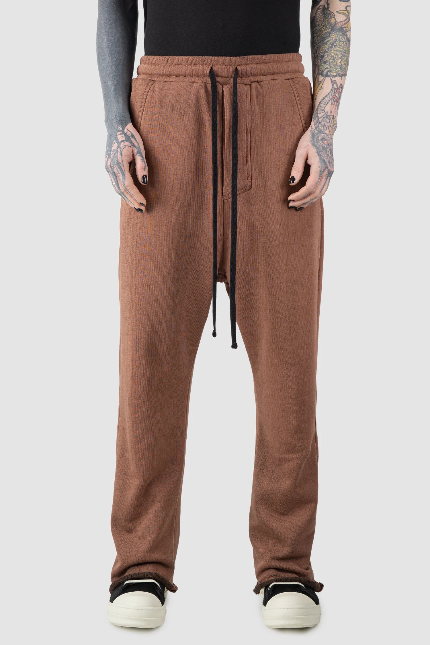 Red Relaxed Low Crotch Sweatpants