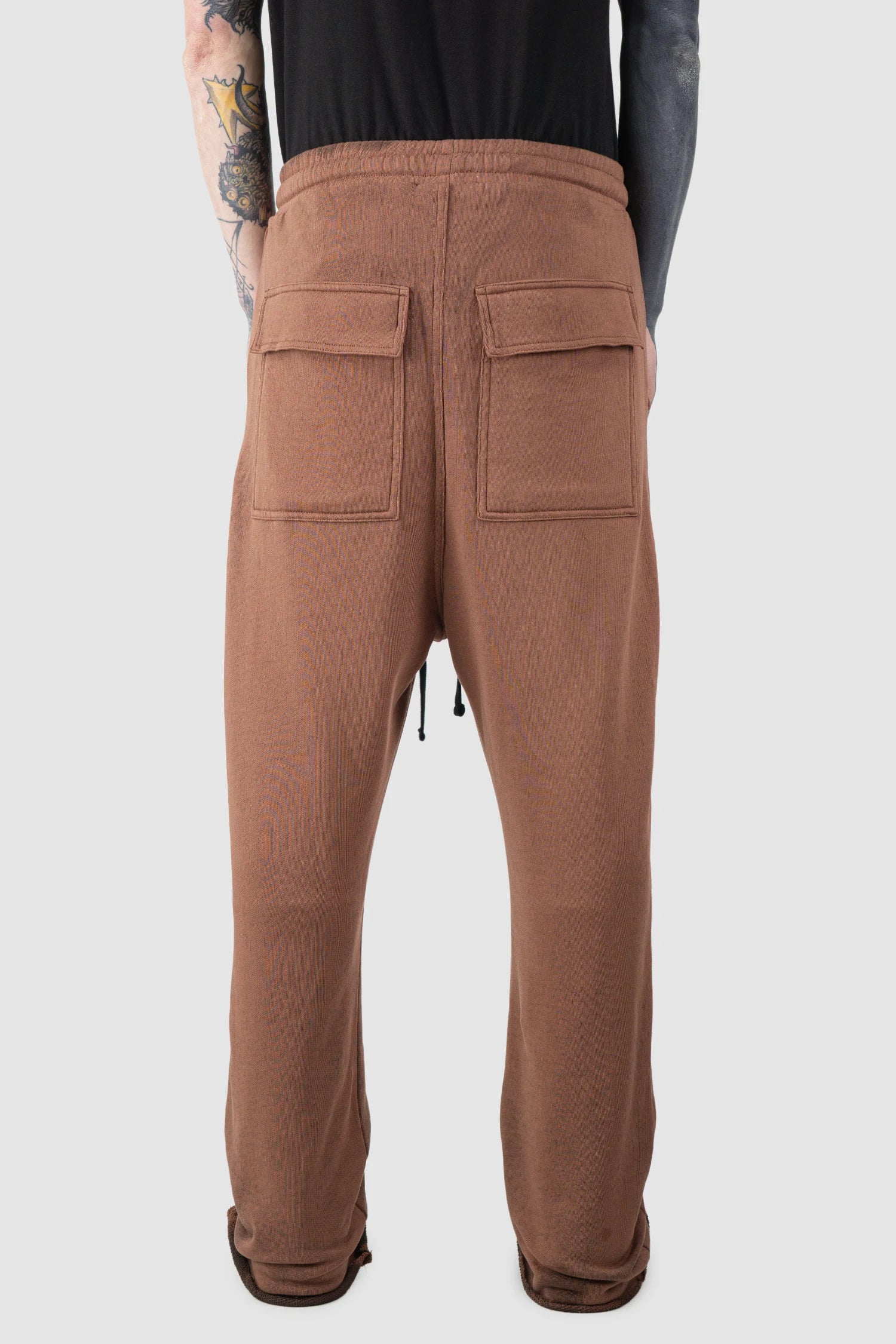 Red Relaxed Low Crotch Sweatpants - Image 4
