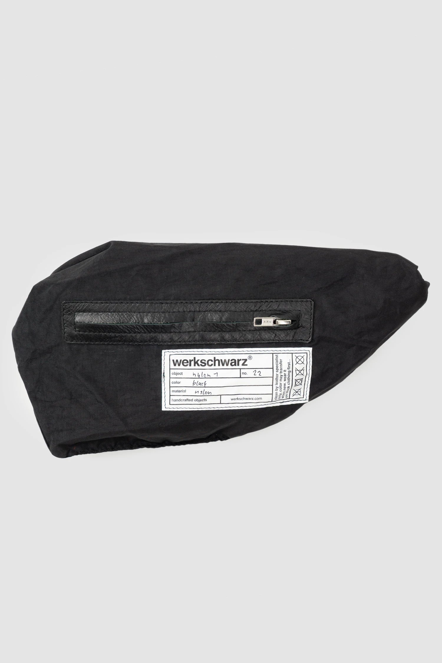 Black Cross Body Waist Bag Nylon 1 - Image 6