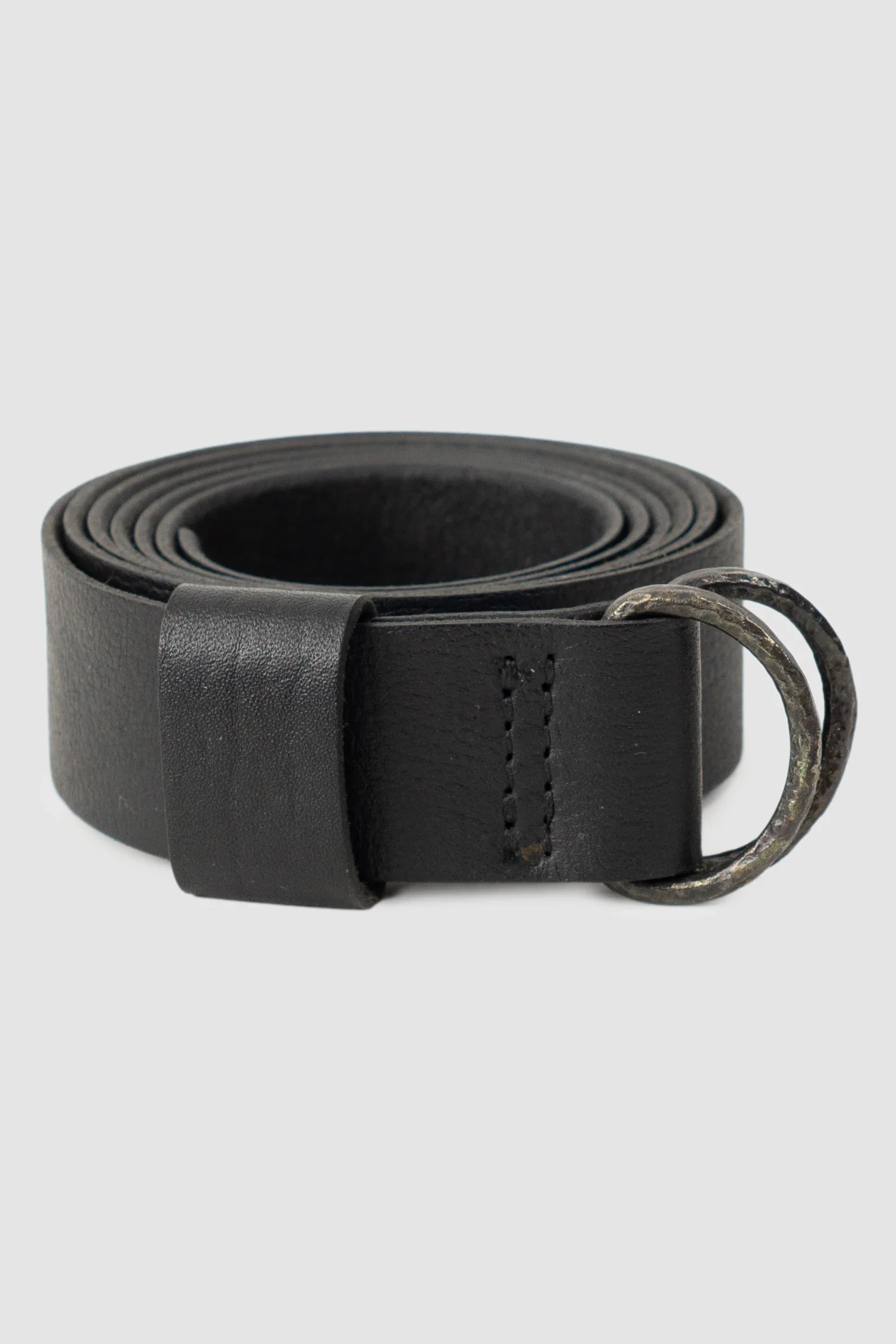Black Grain Leather Belt 1