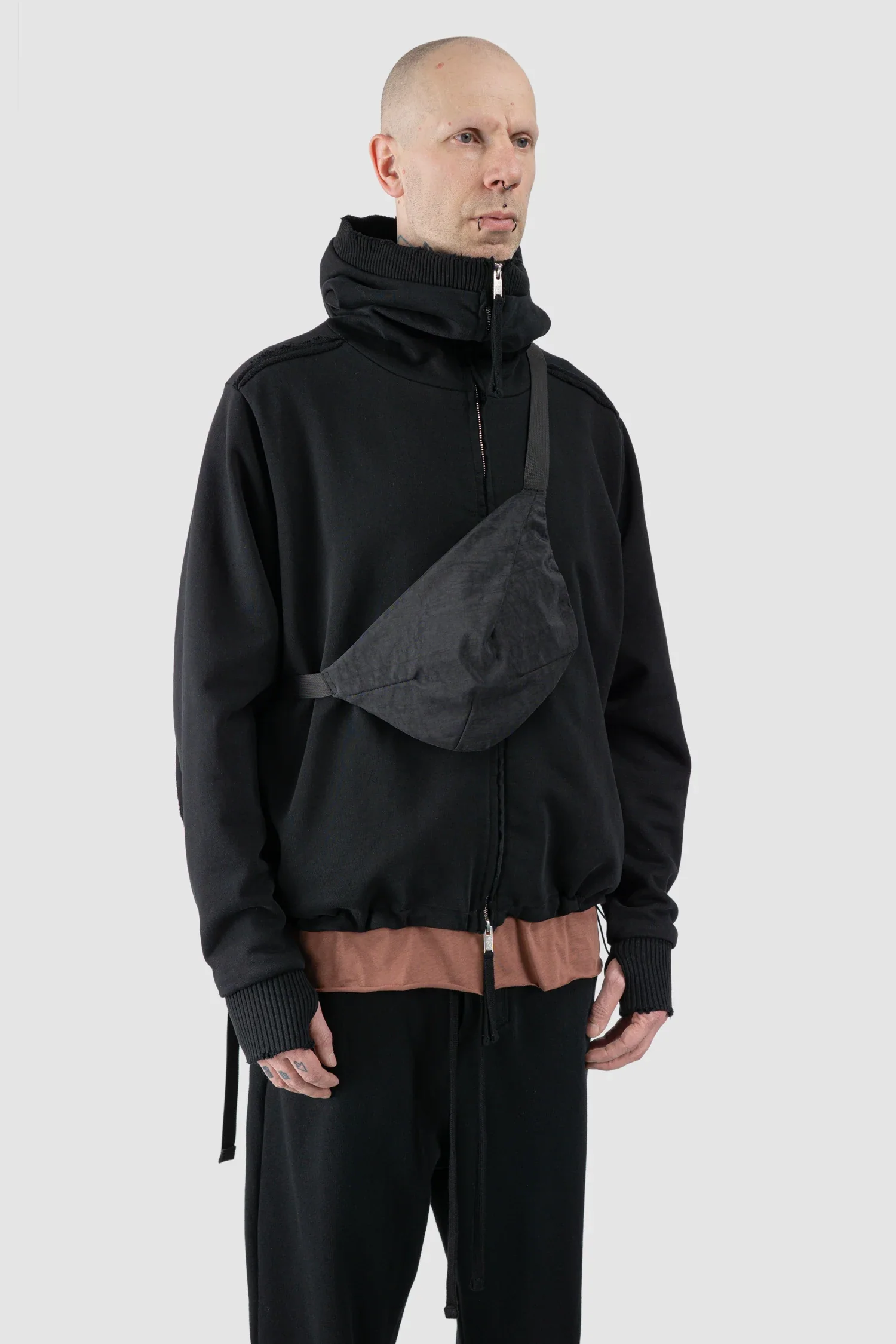 Black Washed Fanny Pack Nylon 2 - Image 3