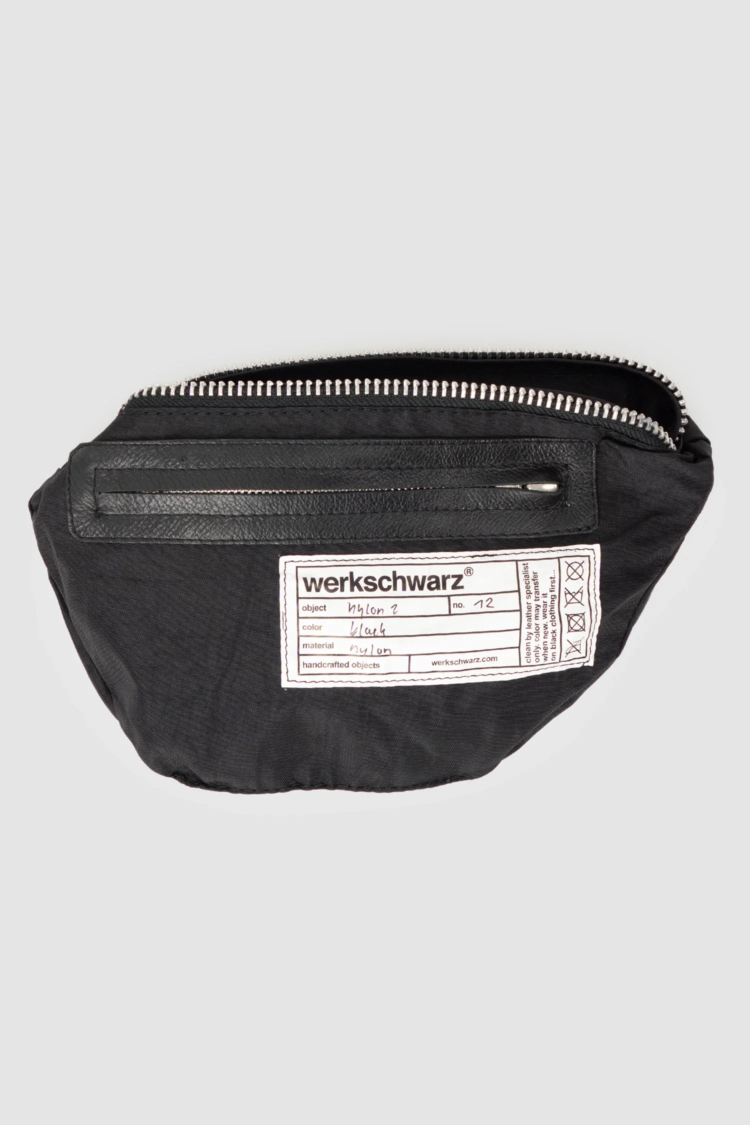 Black Washed Fanny Pack Nylon 2 - Image 6